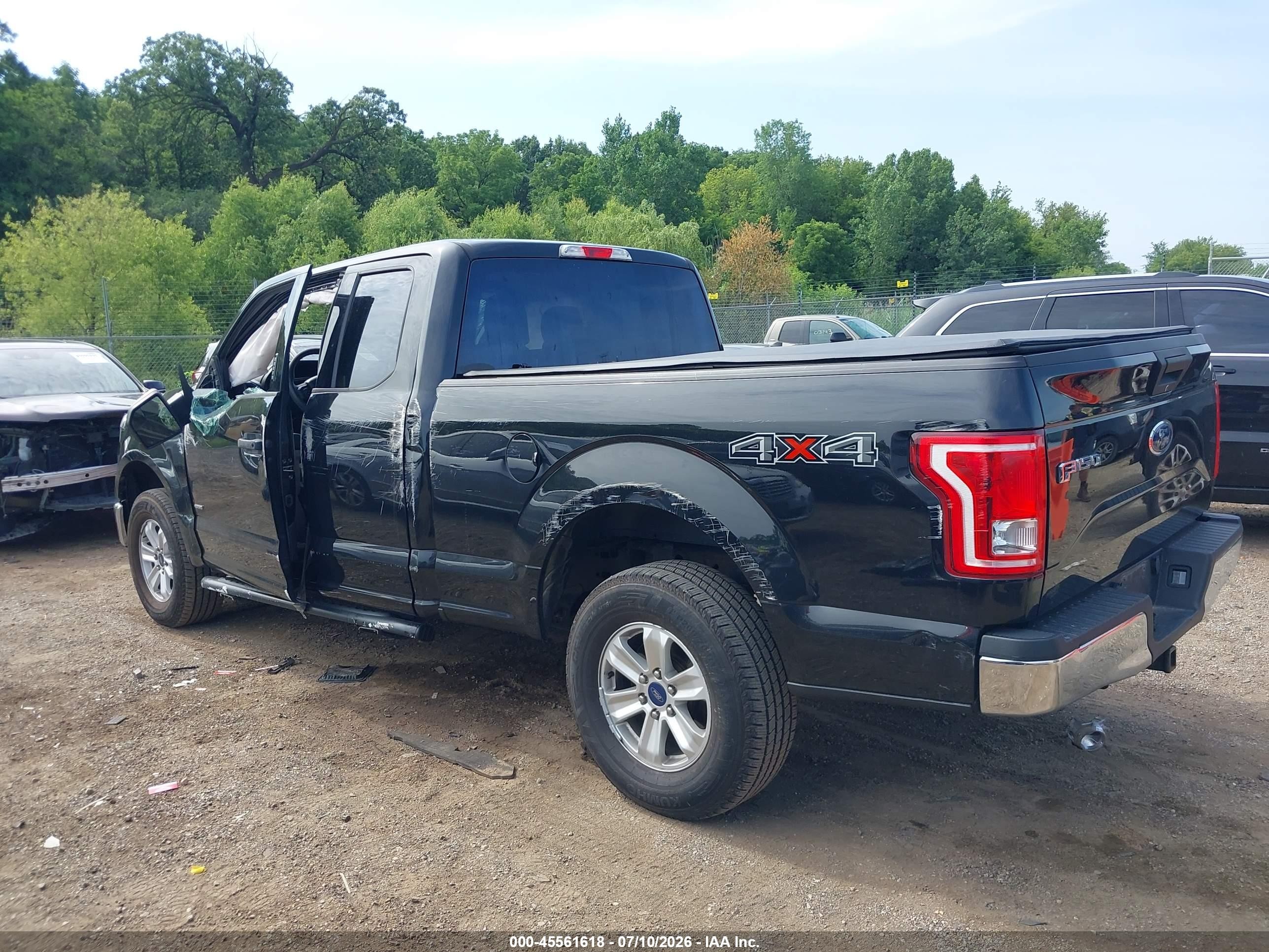 2015 Ford F-150 Xlt Black vin: 1FTEX1EP7FFC34087