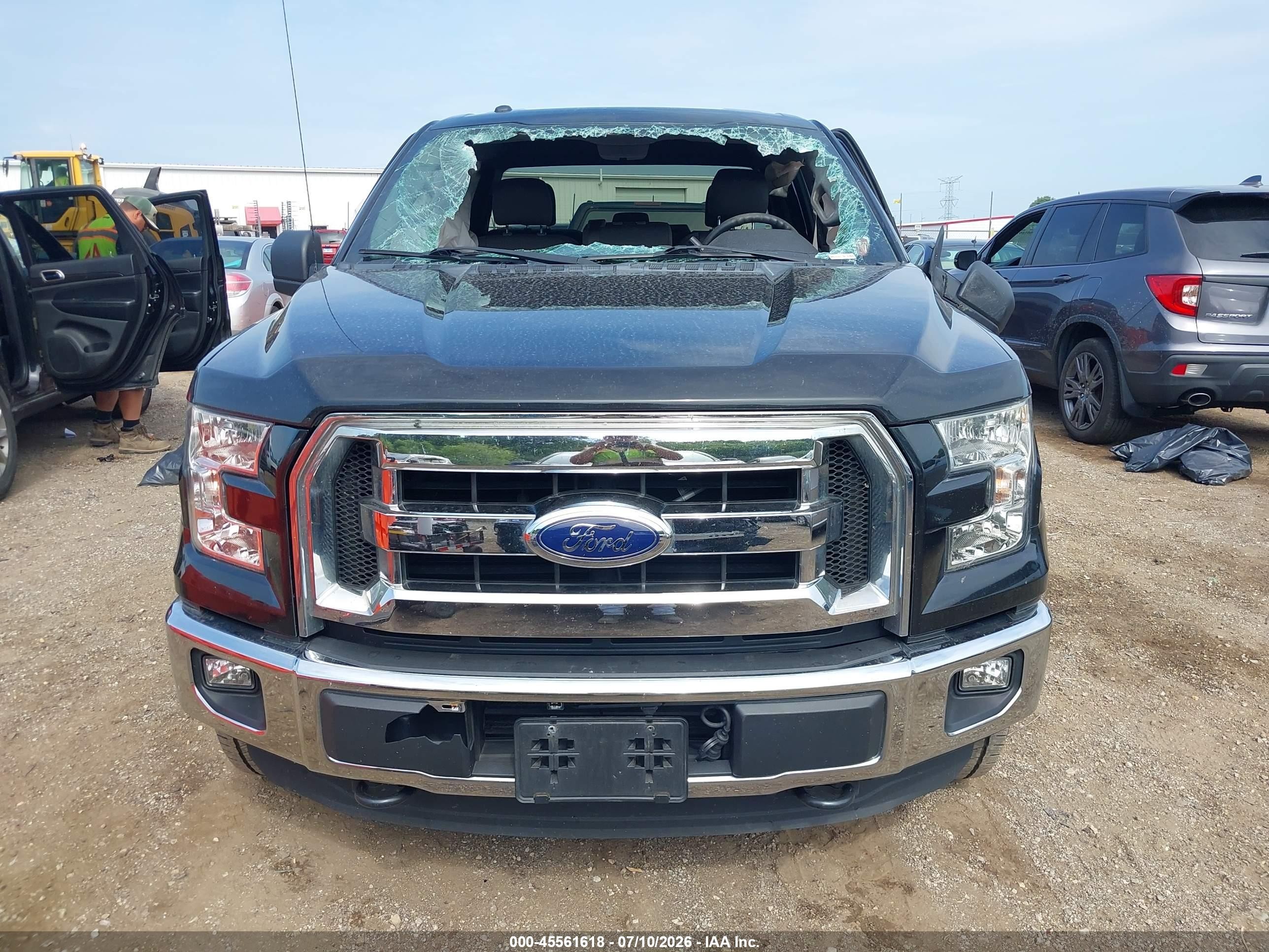 2015 Ford F-150 Xlt Black vin: 1FTEX1EP7FFC34087