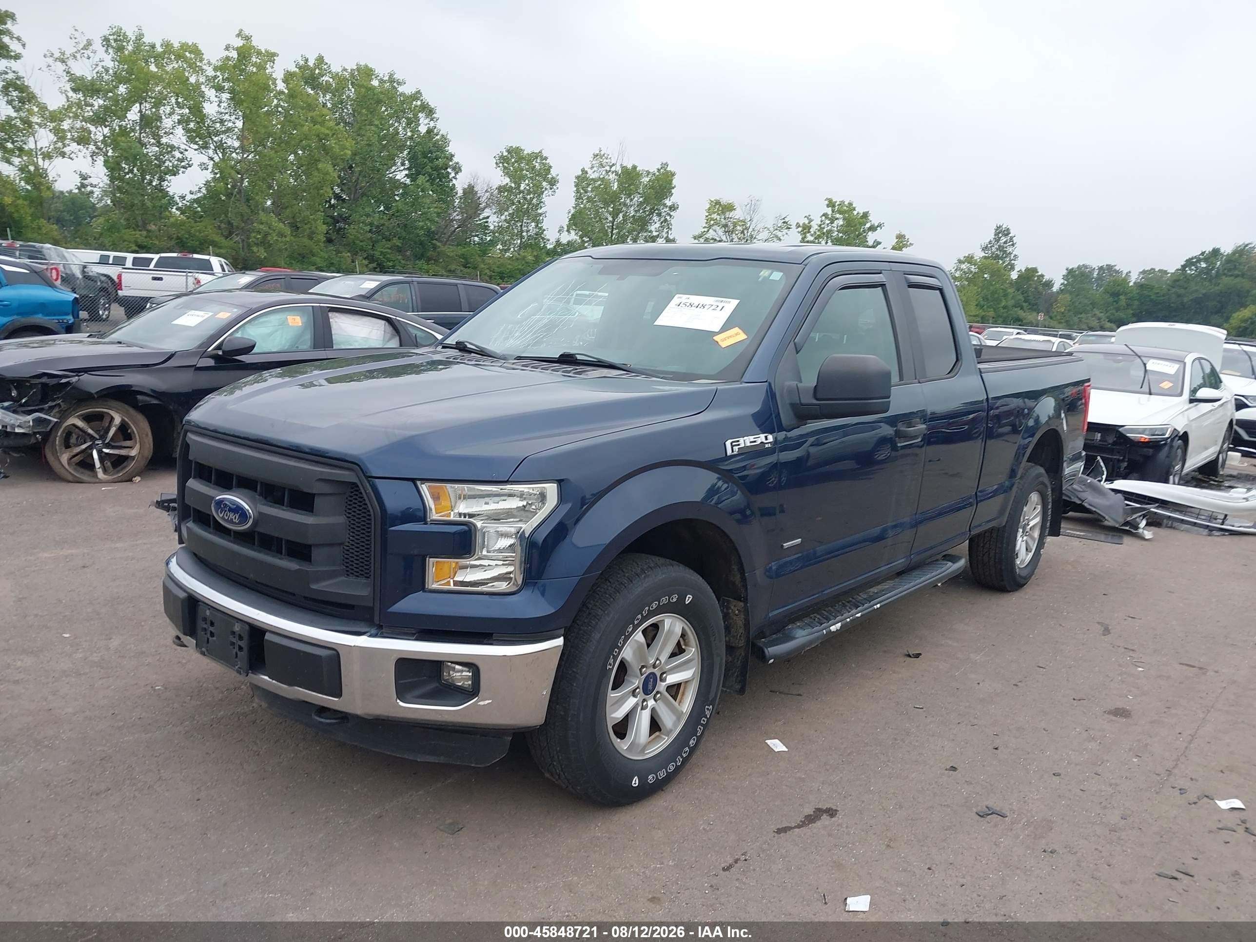 2015 Ford F-150 Xl Blue vin: 1FTEX1EP7FFC89963