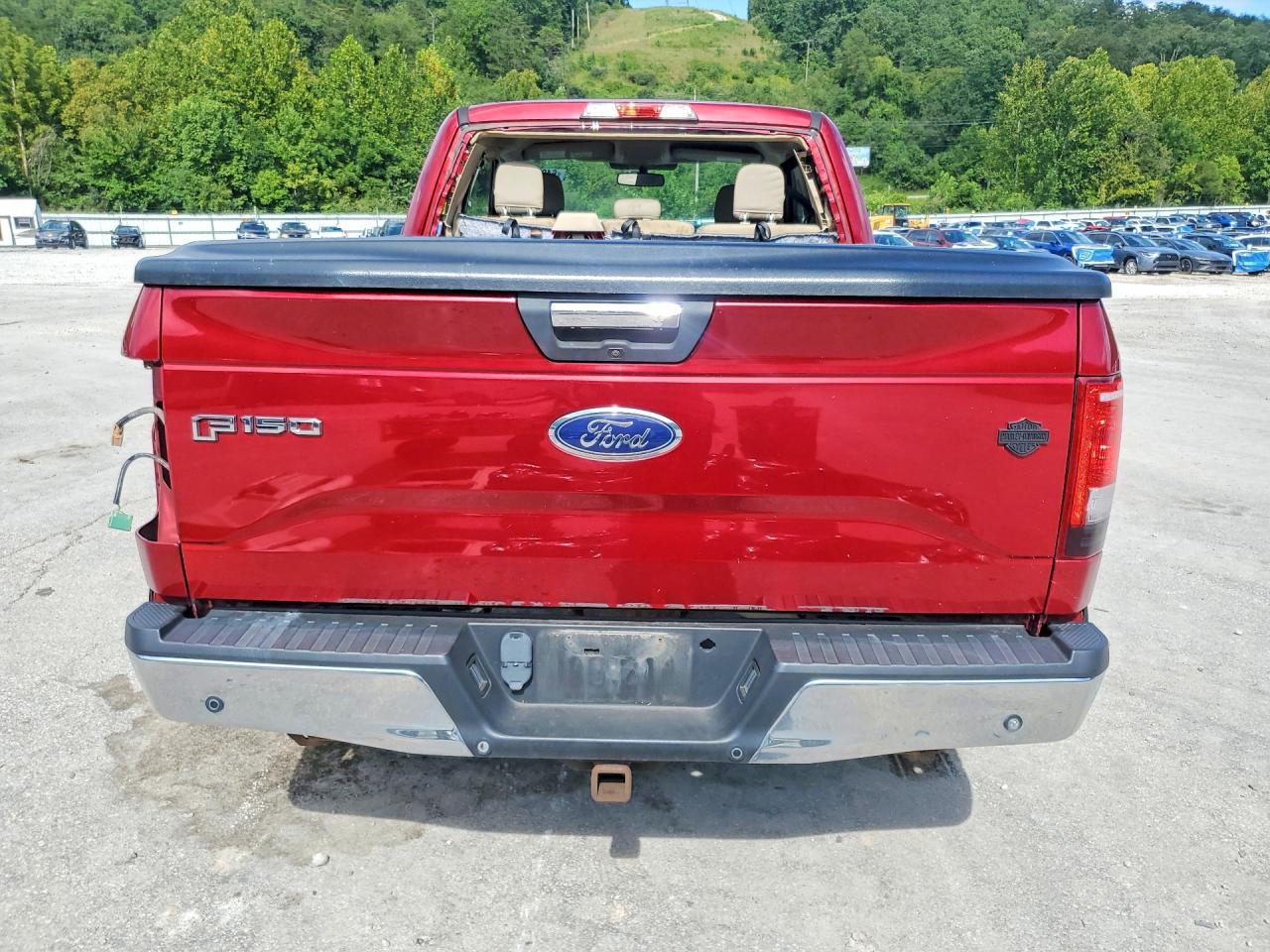 2015 Ford F150 Super Cab Red vin: 1FTEX1EP7FFD11993