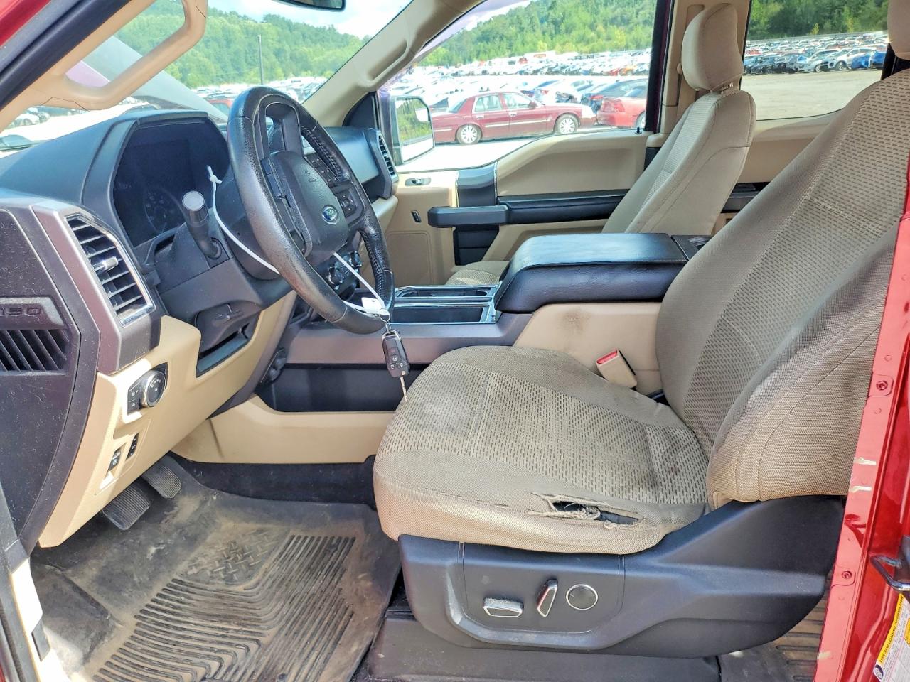 2015 Ford F150 Super Cab Red vin: 1FTEX1EP7FFD11993