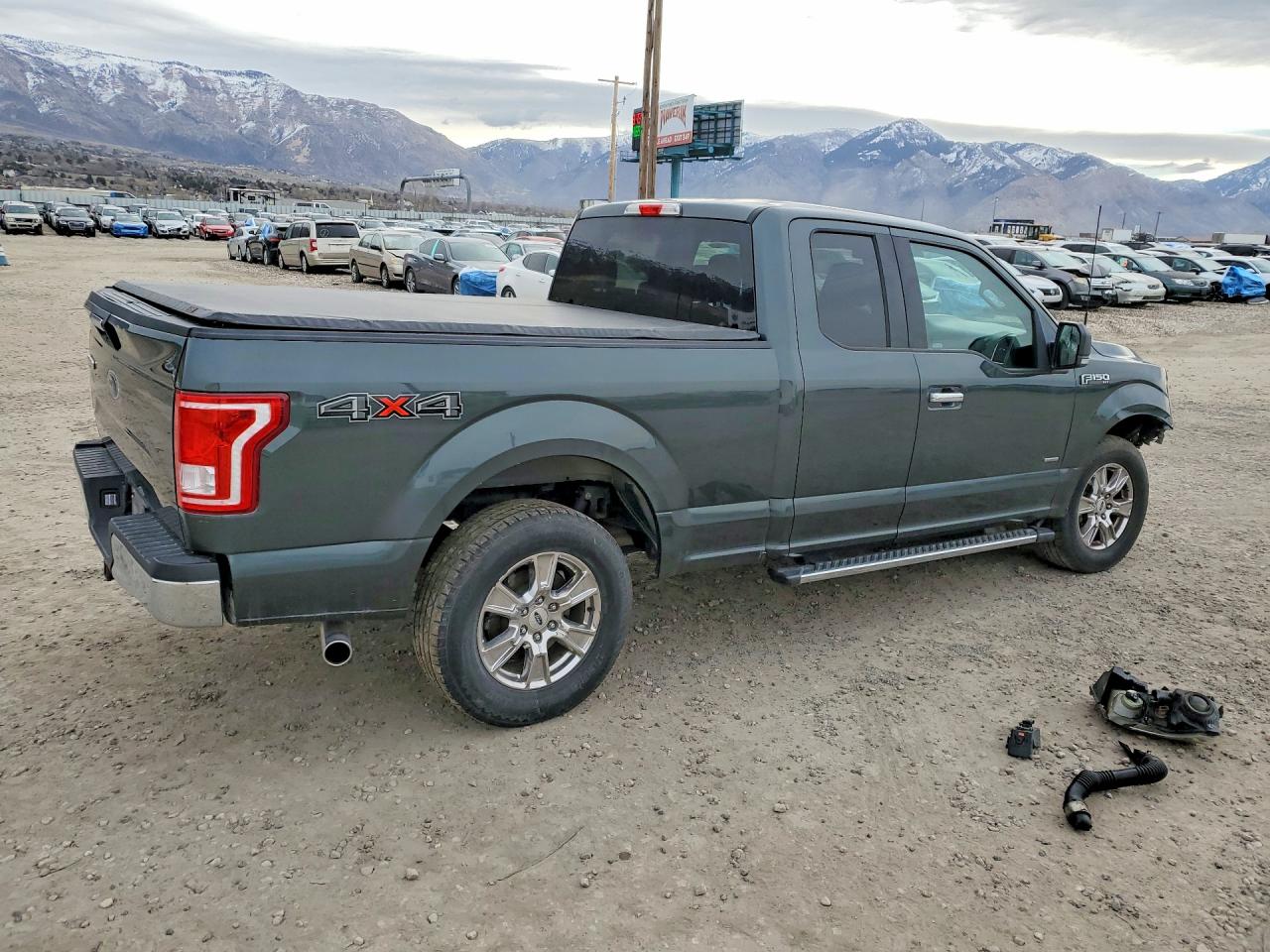 2015 Ford F150 Super Cab Gray vin: 1FTEX1EP7FKD09913