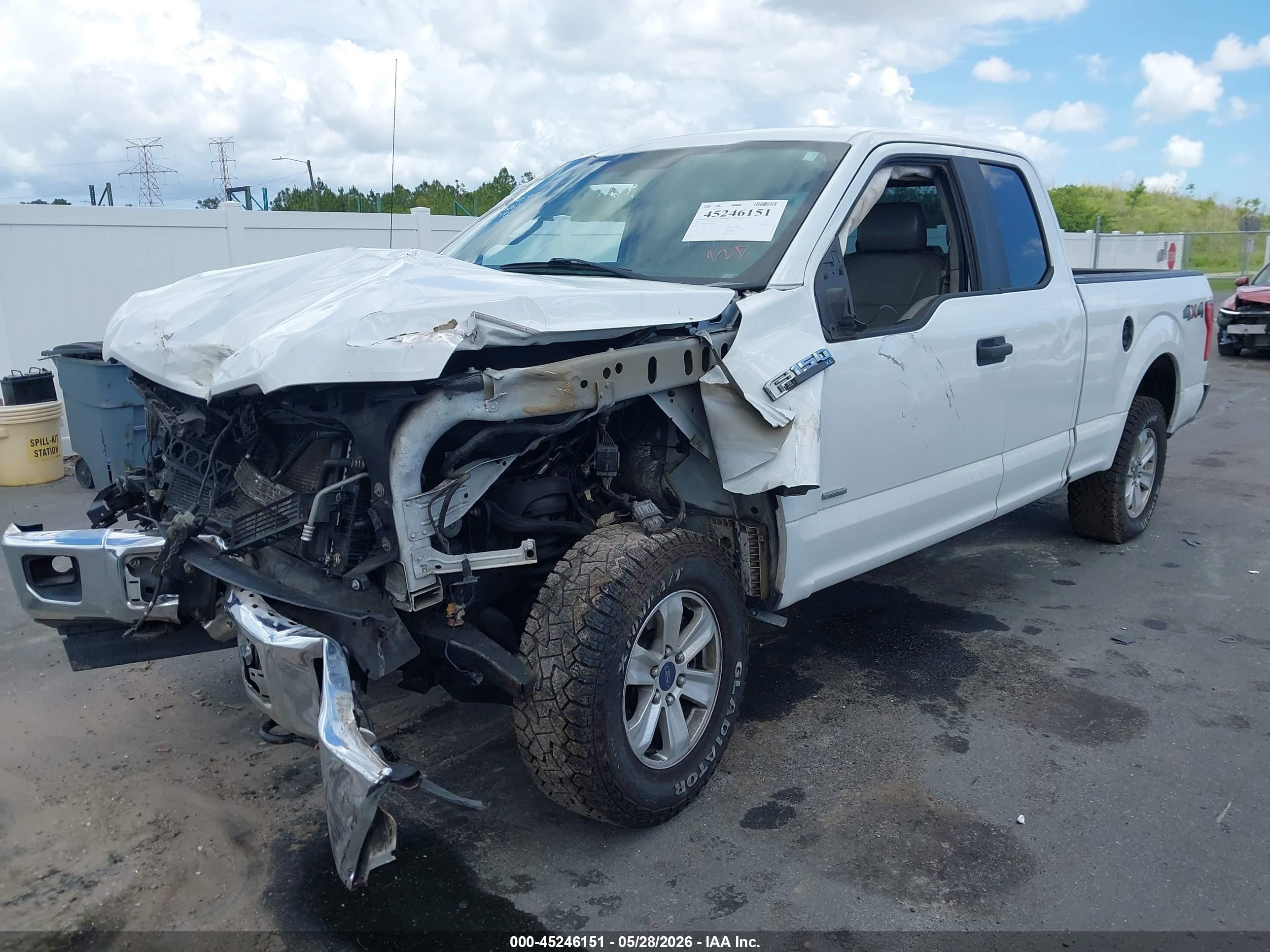 2017 Ford F-150 Xl White vin: 1FTEX1EP7HFA42087