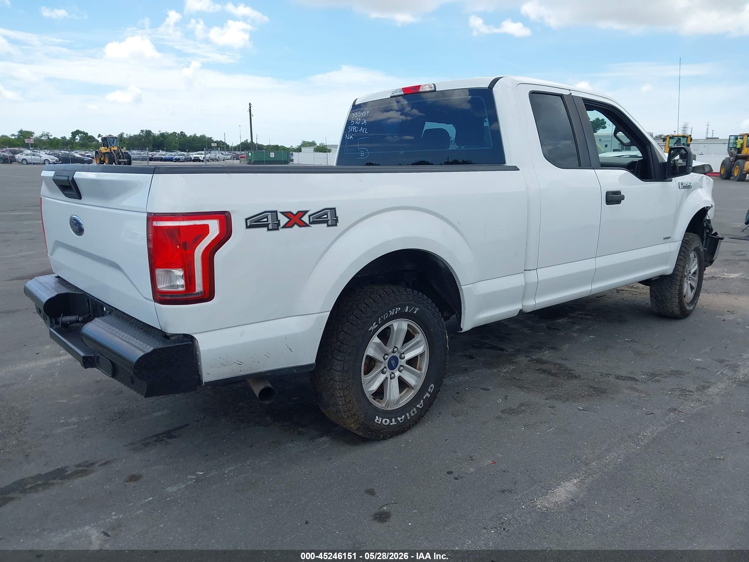 2017 Ford F-150 Xl White vin: 1FTEX1EP7HFA42087