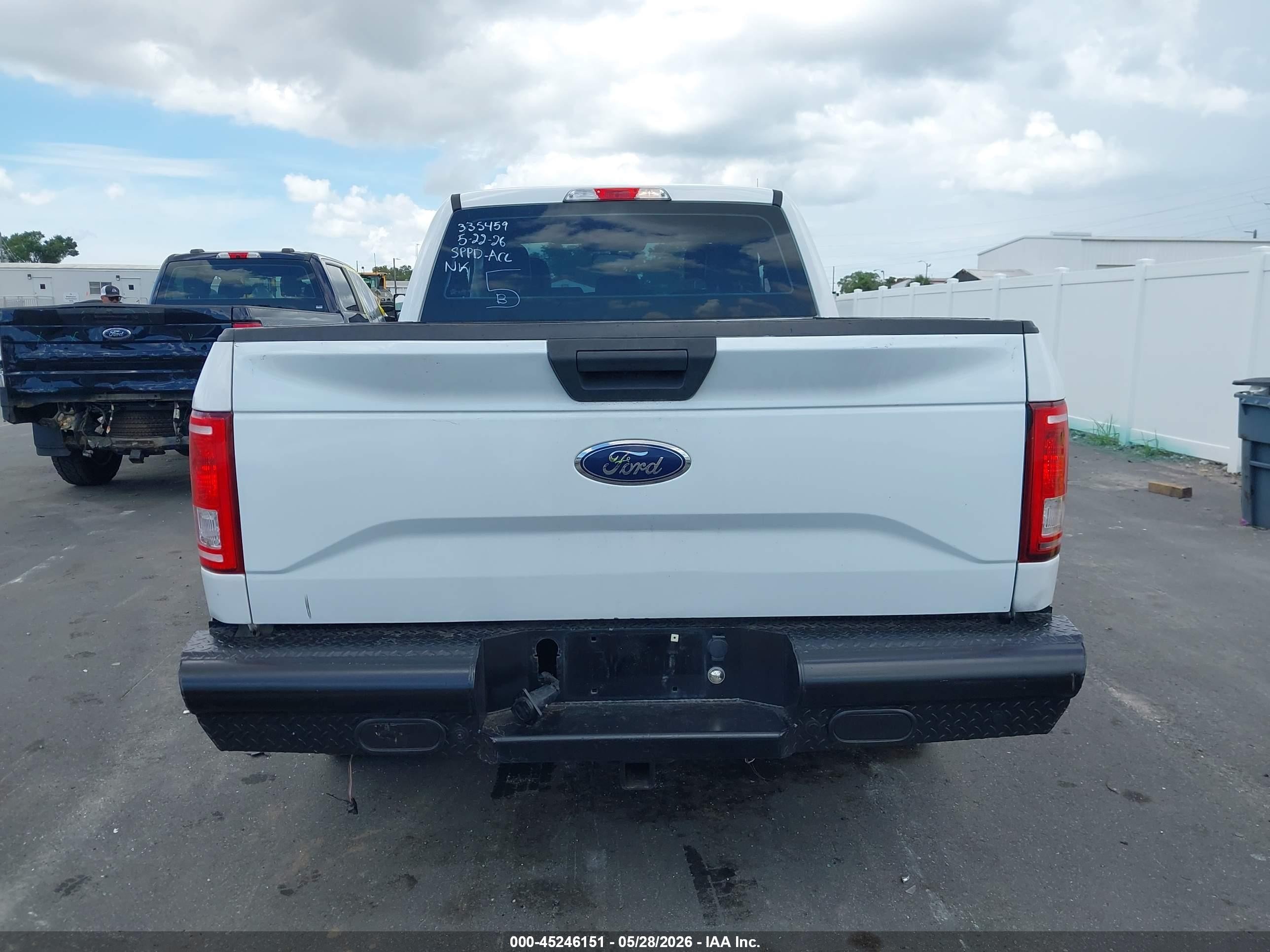 2017 Ford F-150 Xl White vin: 1FTEX1EP7HFA42087