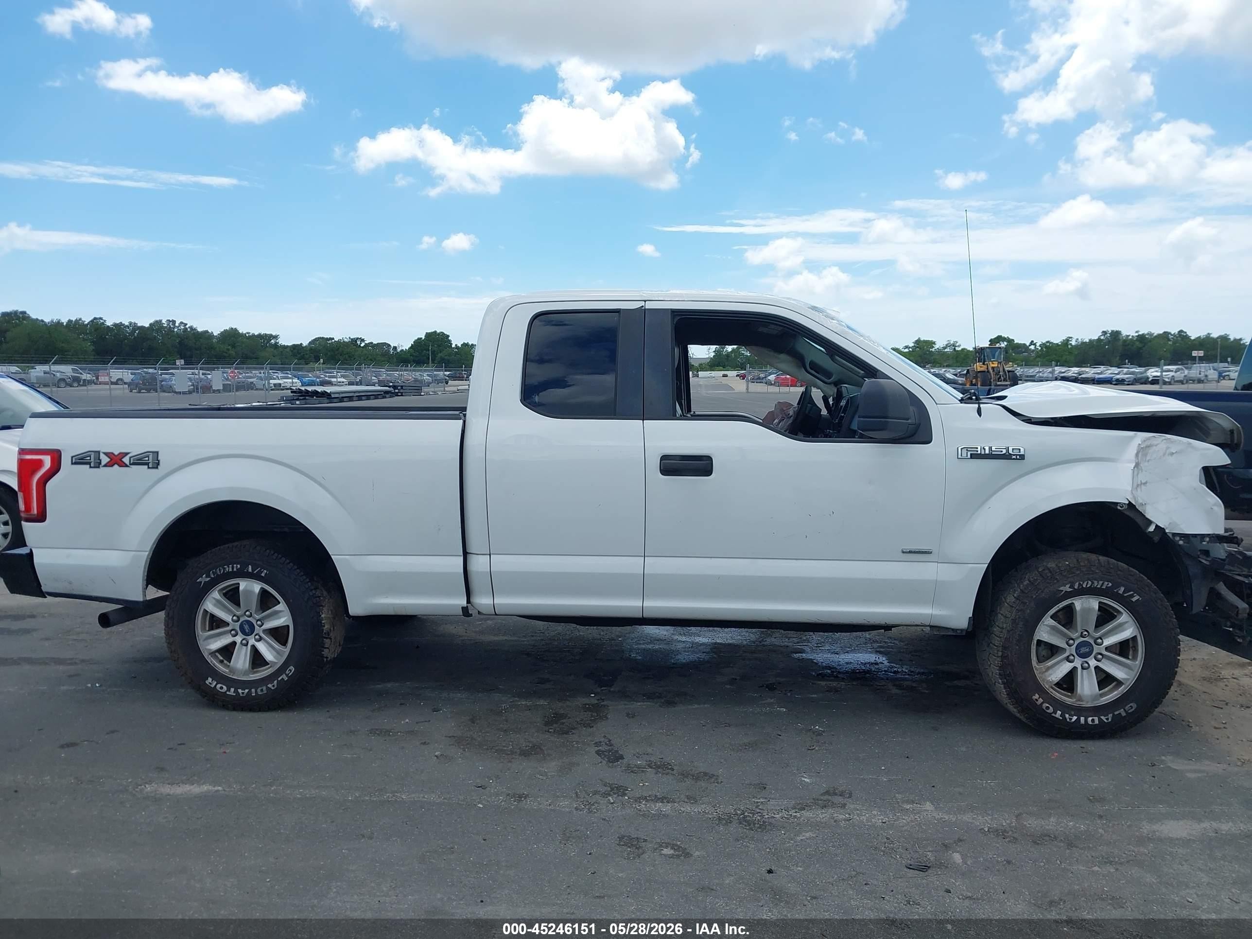 2017 Ford F-150 Xl White vin: 1FTEX1EP7HFA42087