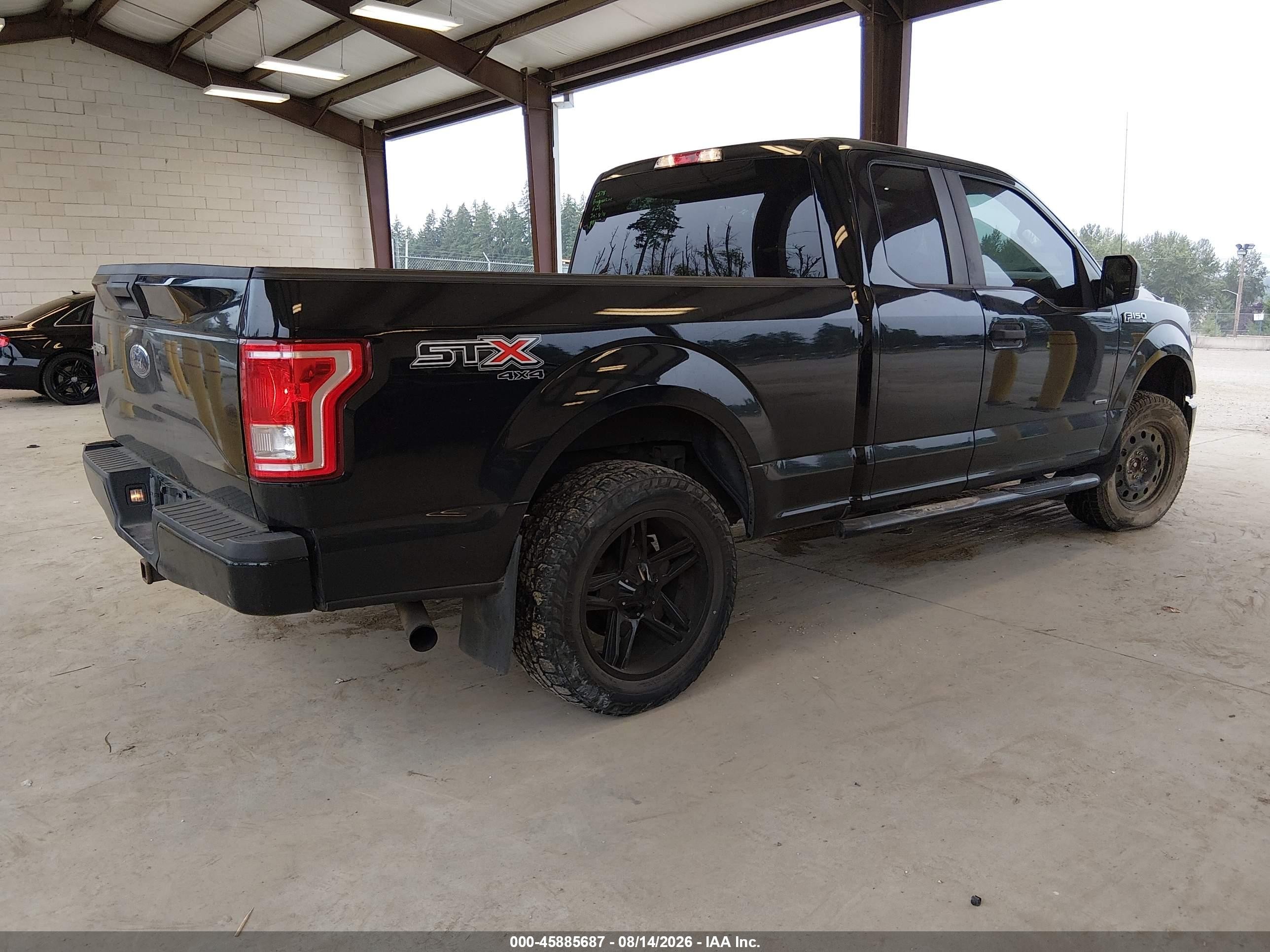 2017 Ford F-150 Xl Black vin: 1FTEX1EP7HFC13114