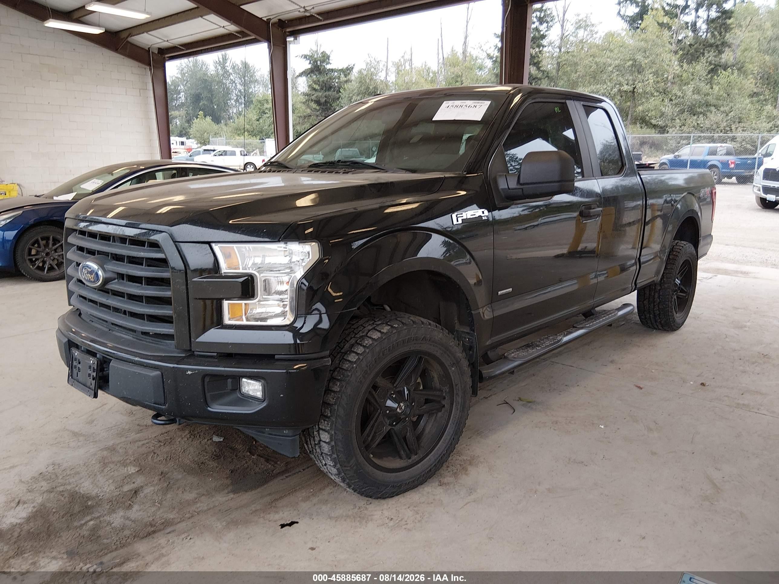 2017 Ford F-150 Xl Black vin: 1FTEX1EP7HFC13114