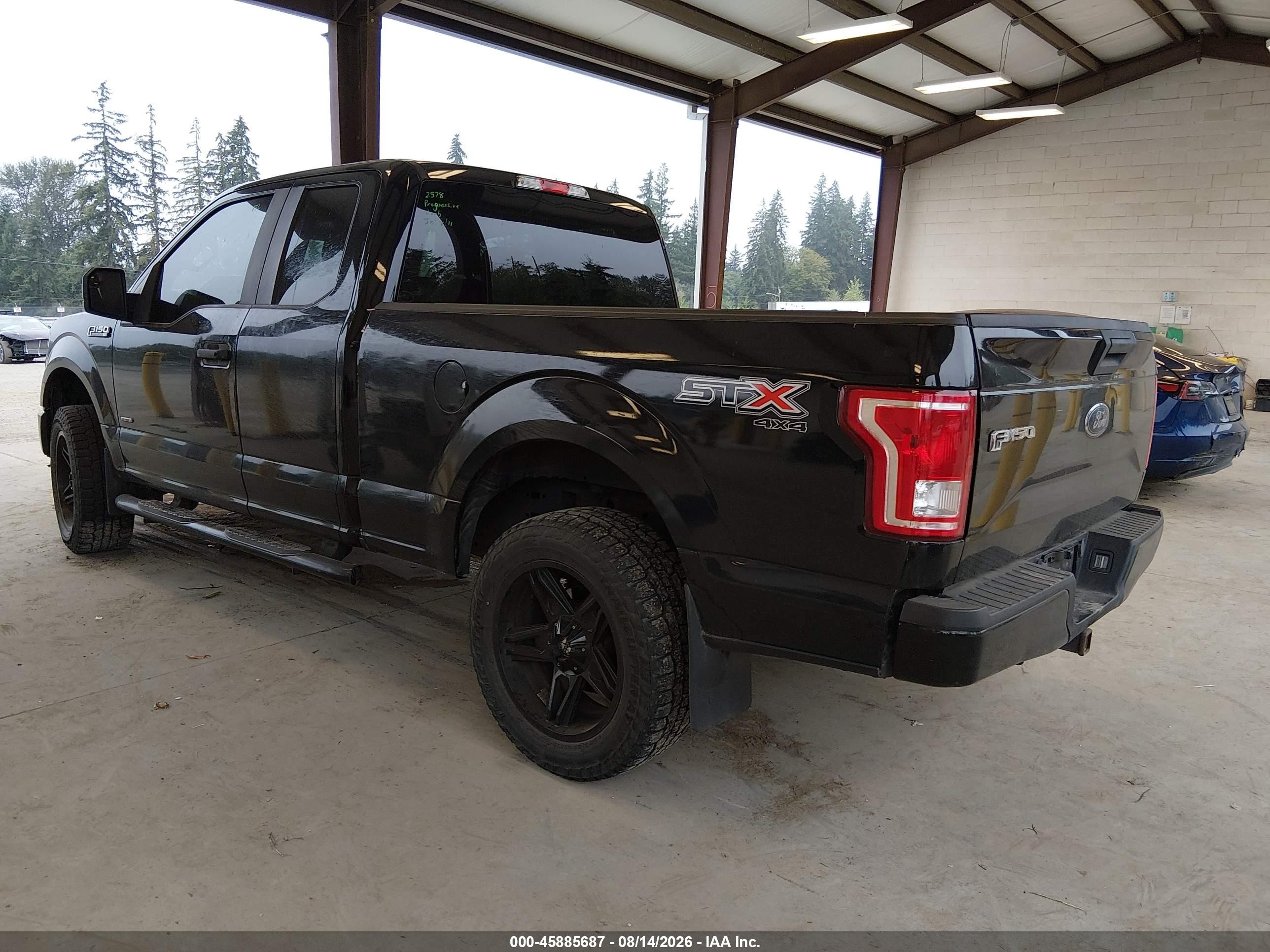 2017 Ford F-150 Xl Black vin: 1FTEX1EP7HFC13114