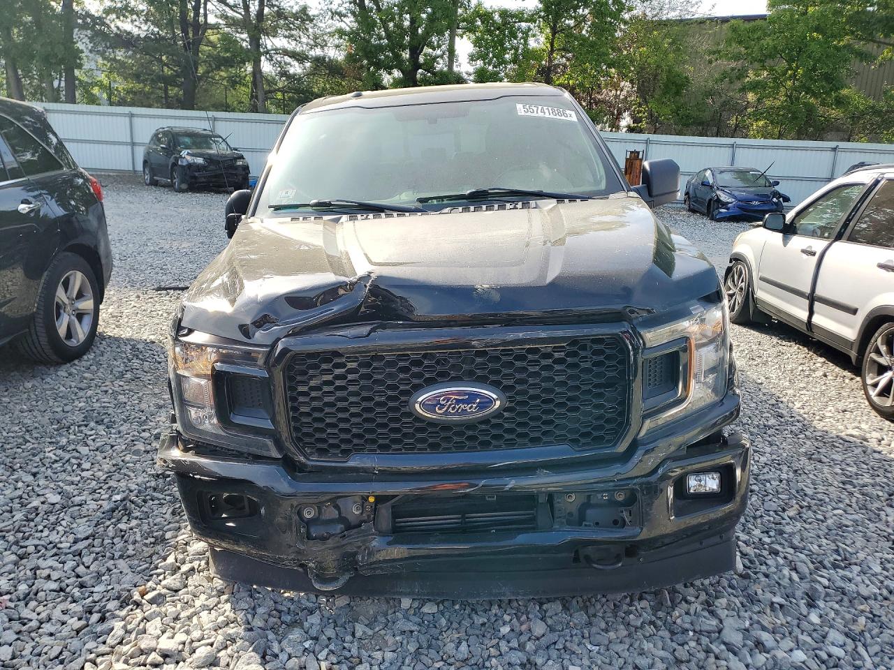 2018 Ford F150 Super Cab Black vin: 1FTEX1EP7JFC58558