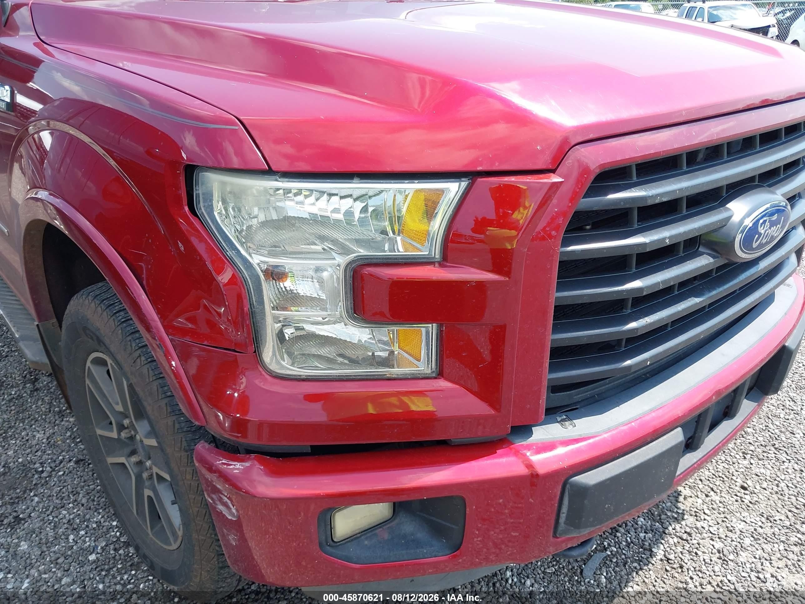 2015 Ford F-150 Xlt Red vin: 1FTEX1EP8FFB31650