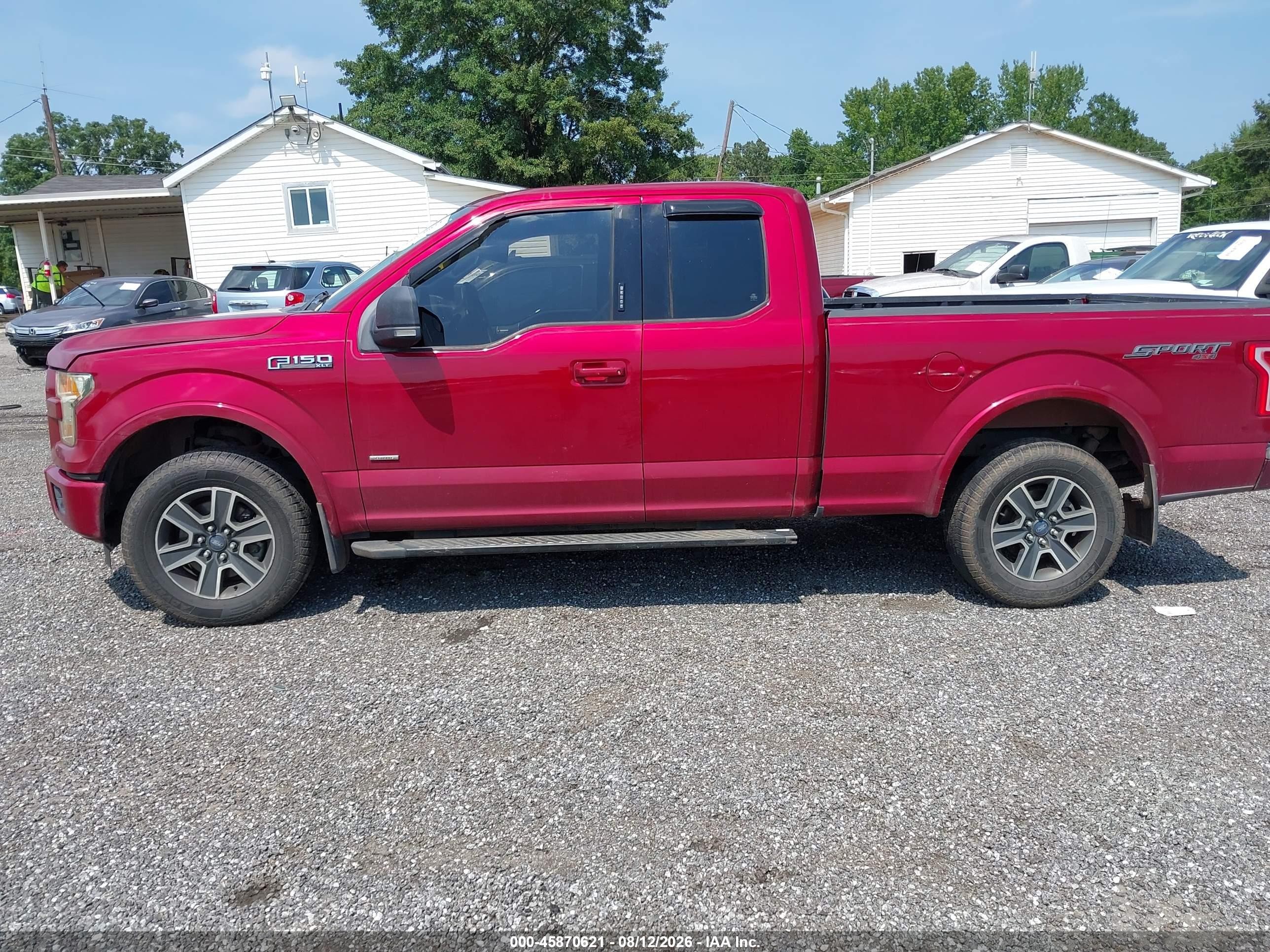 2015 Ford F-150 Xlt Red vin: 1FTEX1EP8FFB31650