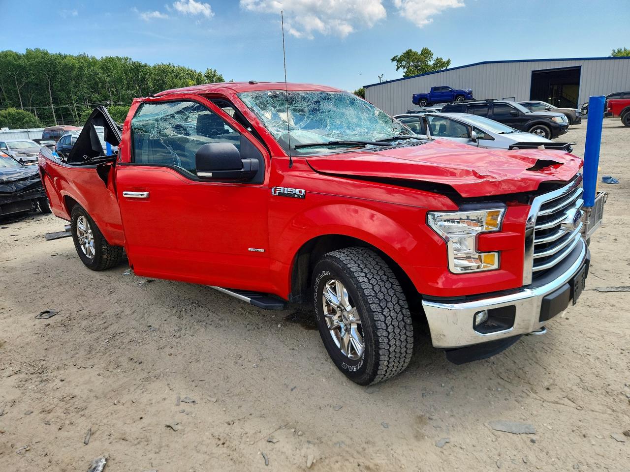 2015 Ford F150 Super Cab Red vin: 1FTEX1EP8FFC48273