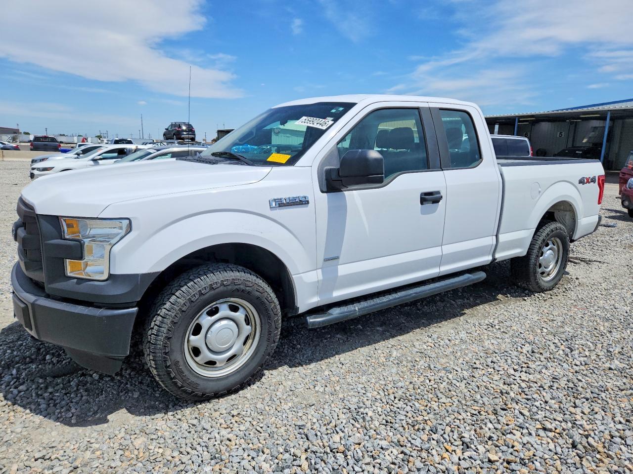 2015 Ford F150 Super Cab White vin: 1FTEX1EP8FKE21796