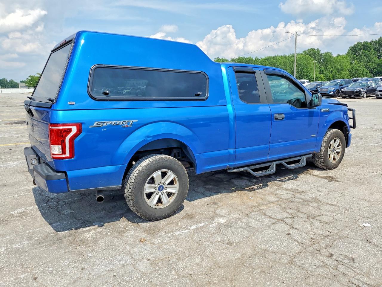 2015 Ford F150 Super Cab Blue vin: 1FTEX1EP8FKE74353