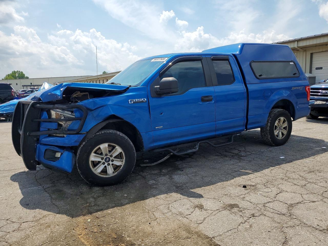 2015 Ford F150 Super Cab Blue vin: 1FTEX1EP8FKE74353