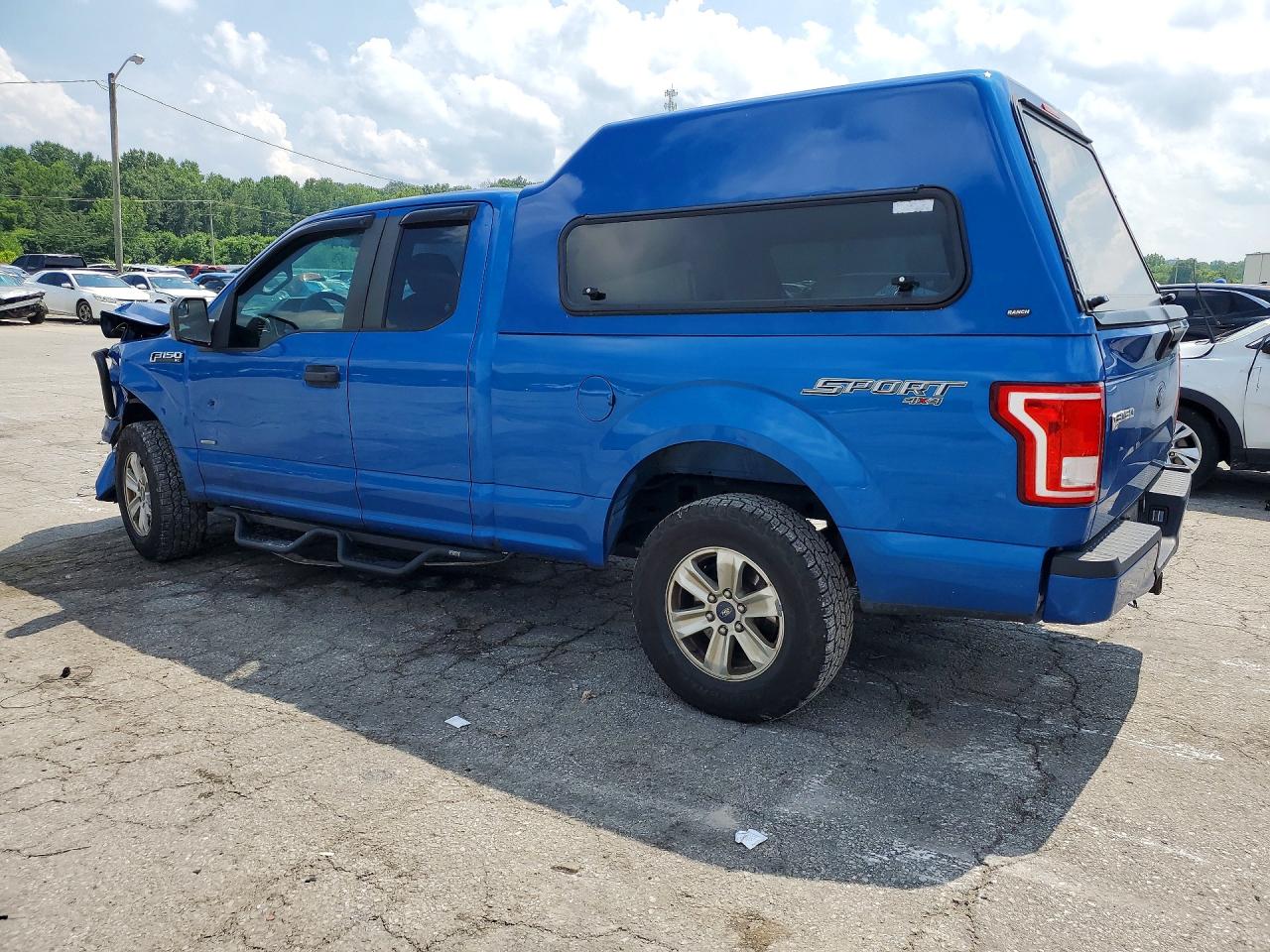 2015 Ford F150 Super Cab Blue vin: 1FTEX1EP8FKE74353