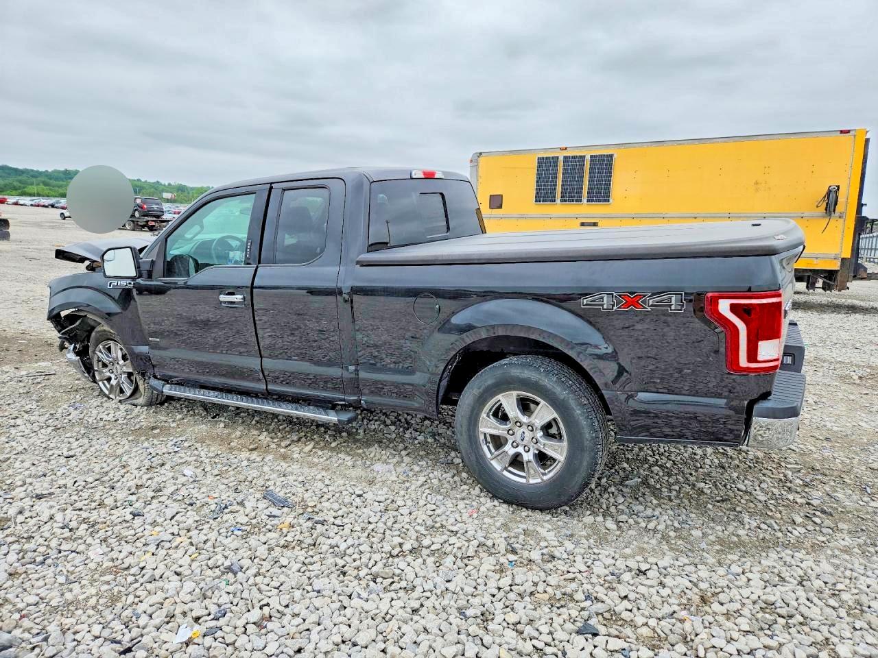 2015 Ford F150 Super Cab Black vin: 1FTEX1EP9FFA24588