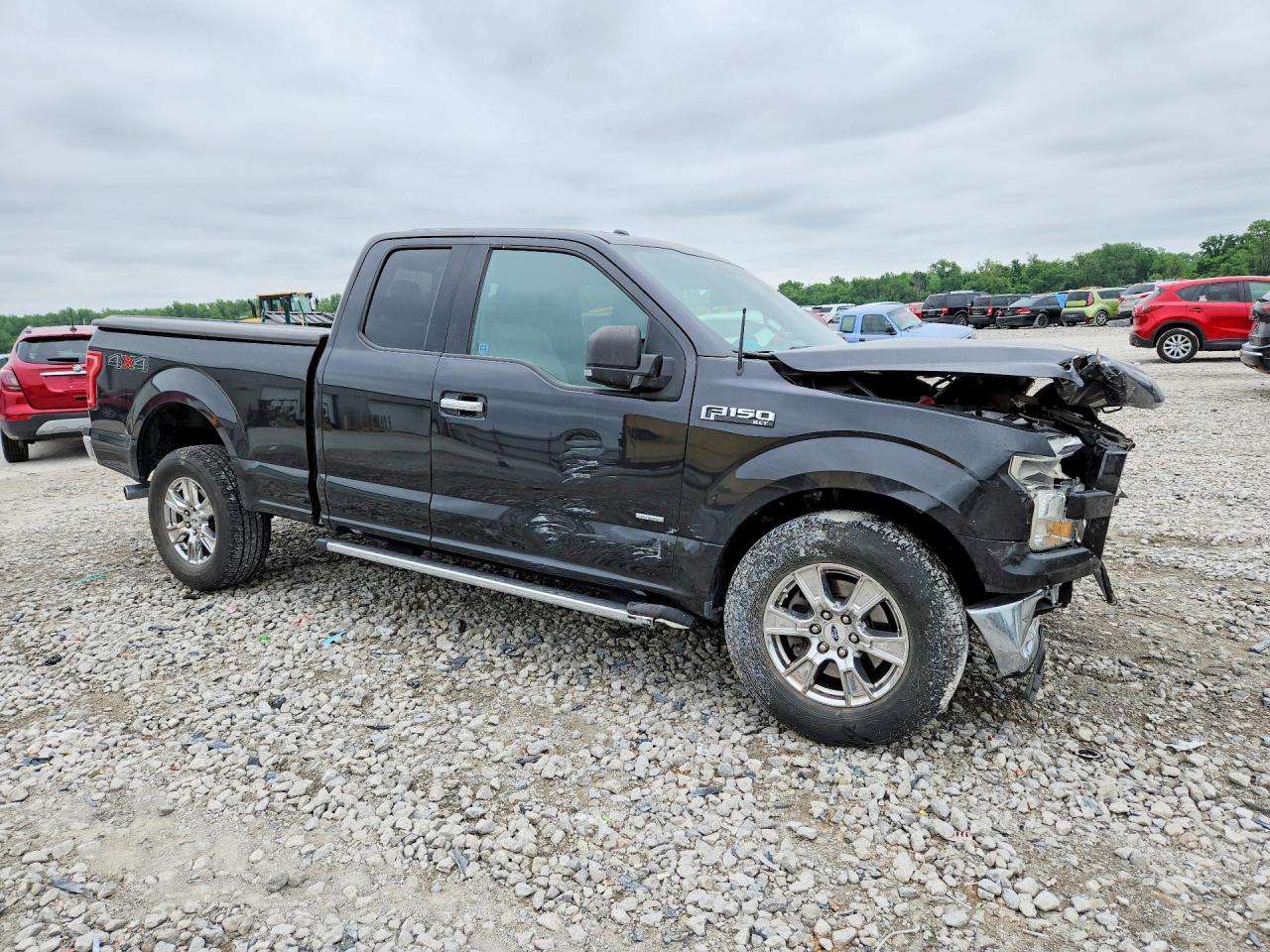 2015 Ford F150 Super Cab Black vin: 1FTEX1EP9FFA24588