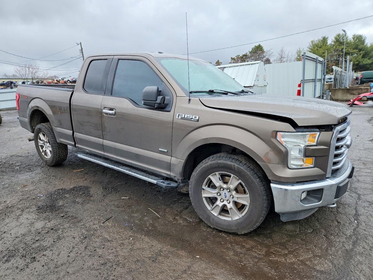 2015 Ford F150 Super Cab Коричневый vin: 1FTEX1EP9FFB54192