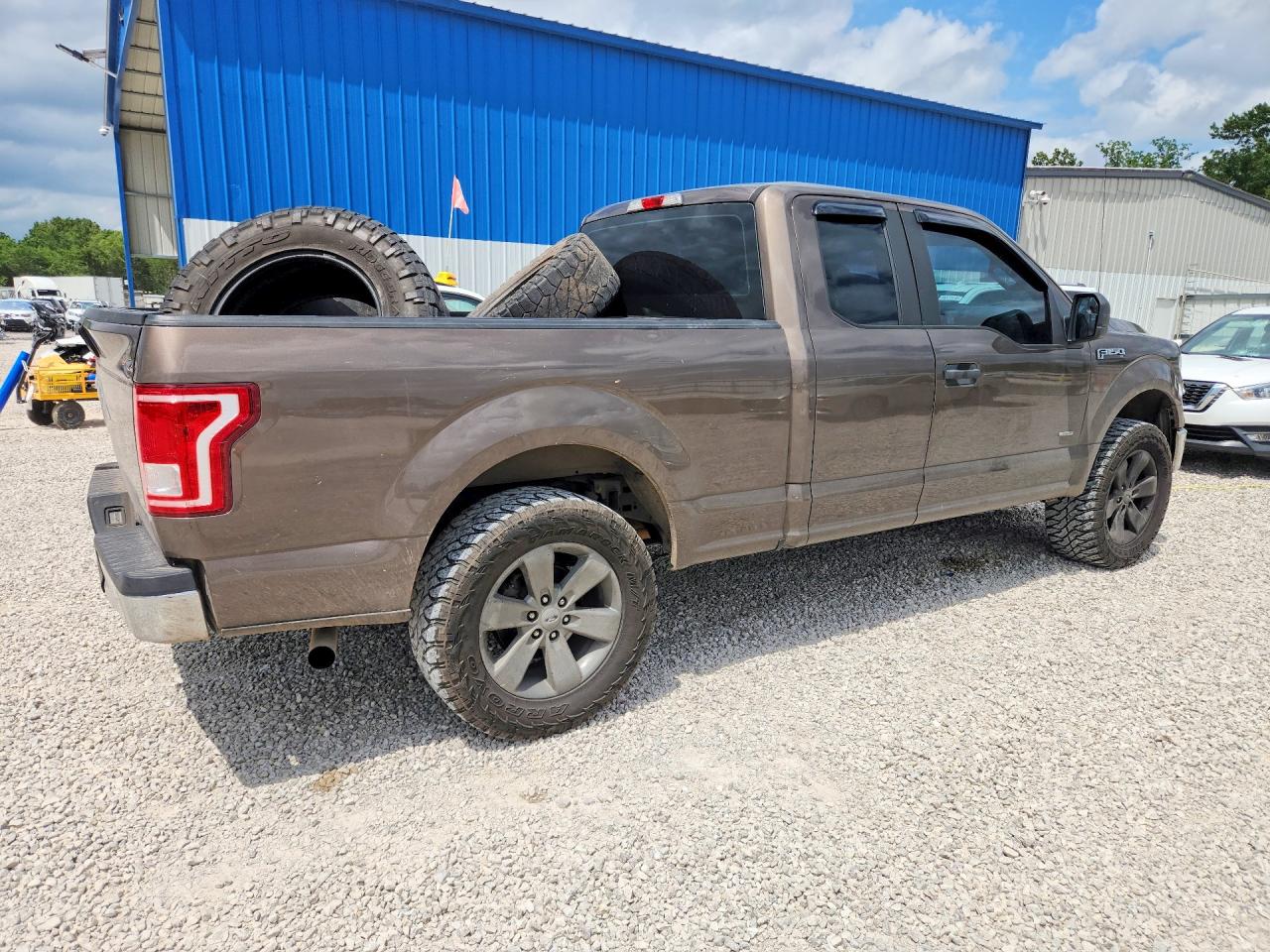 2015 Ford F150 Super Cab Brown vin: 1FTEX1EP9FKE60509