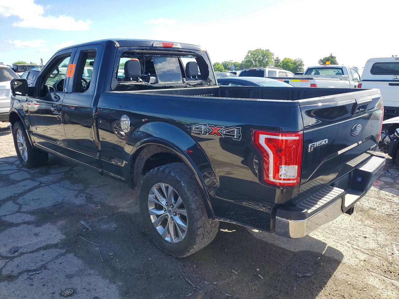 2015 Ford F150 Super Cab Black vin: 1FTEX1EPXFFA14832