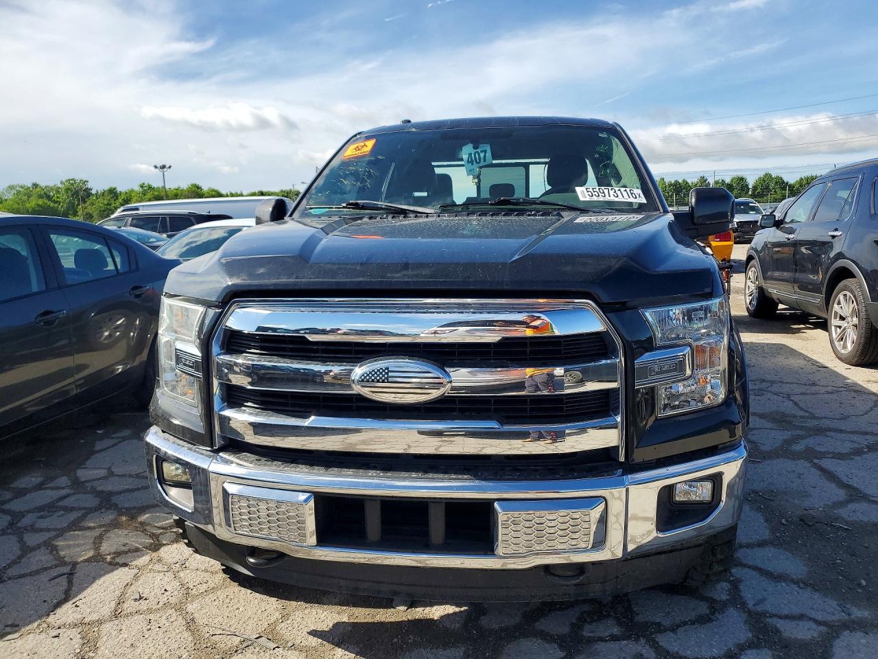 2015 Ford F150 Super Cab Black vin: 1FTEX1EPXFFA14832