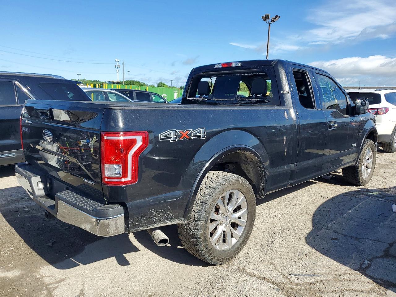 2015 Ford F150 Super Cab Black vin: 1FTEX1EPXFFA14832