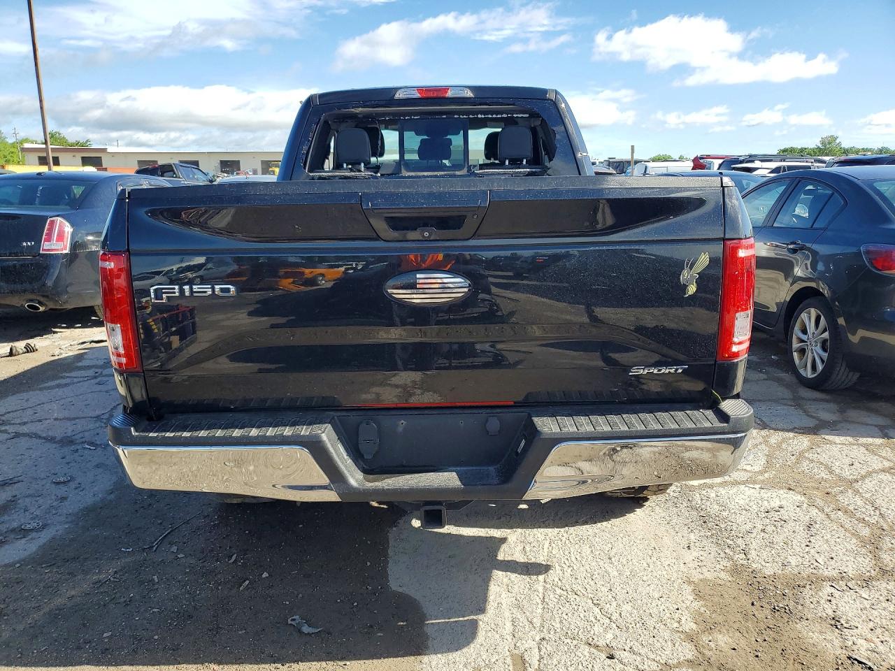 2015 Ford F150 Super Cab Black vin: 1FTEX1EPXFFA14832