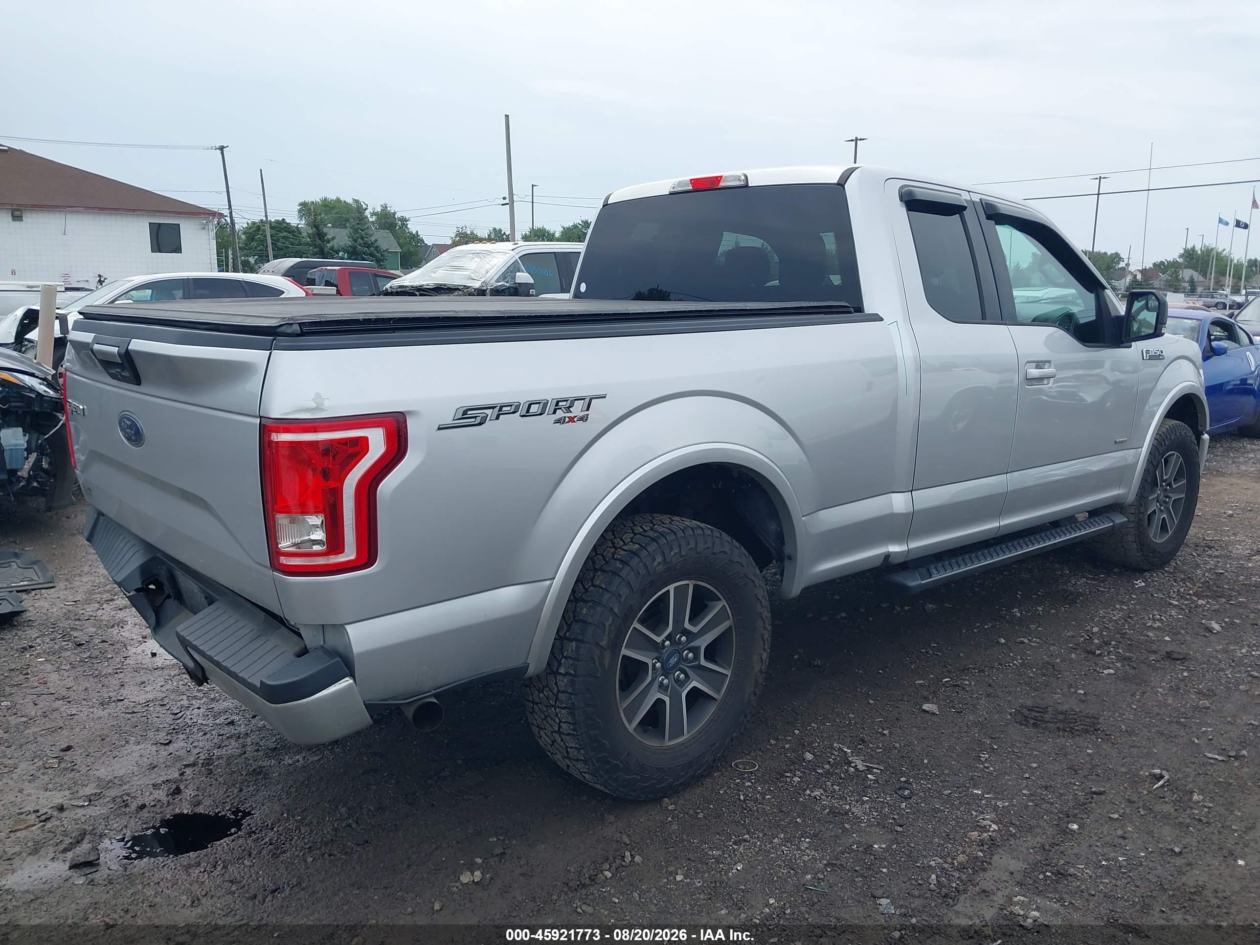 2015 Ford F-150 Xlt Silver vin: 1FTEX1EPXFFB80302