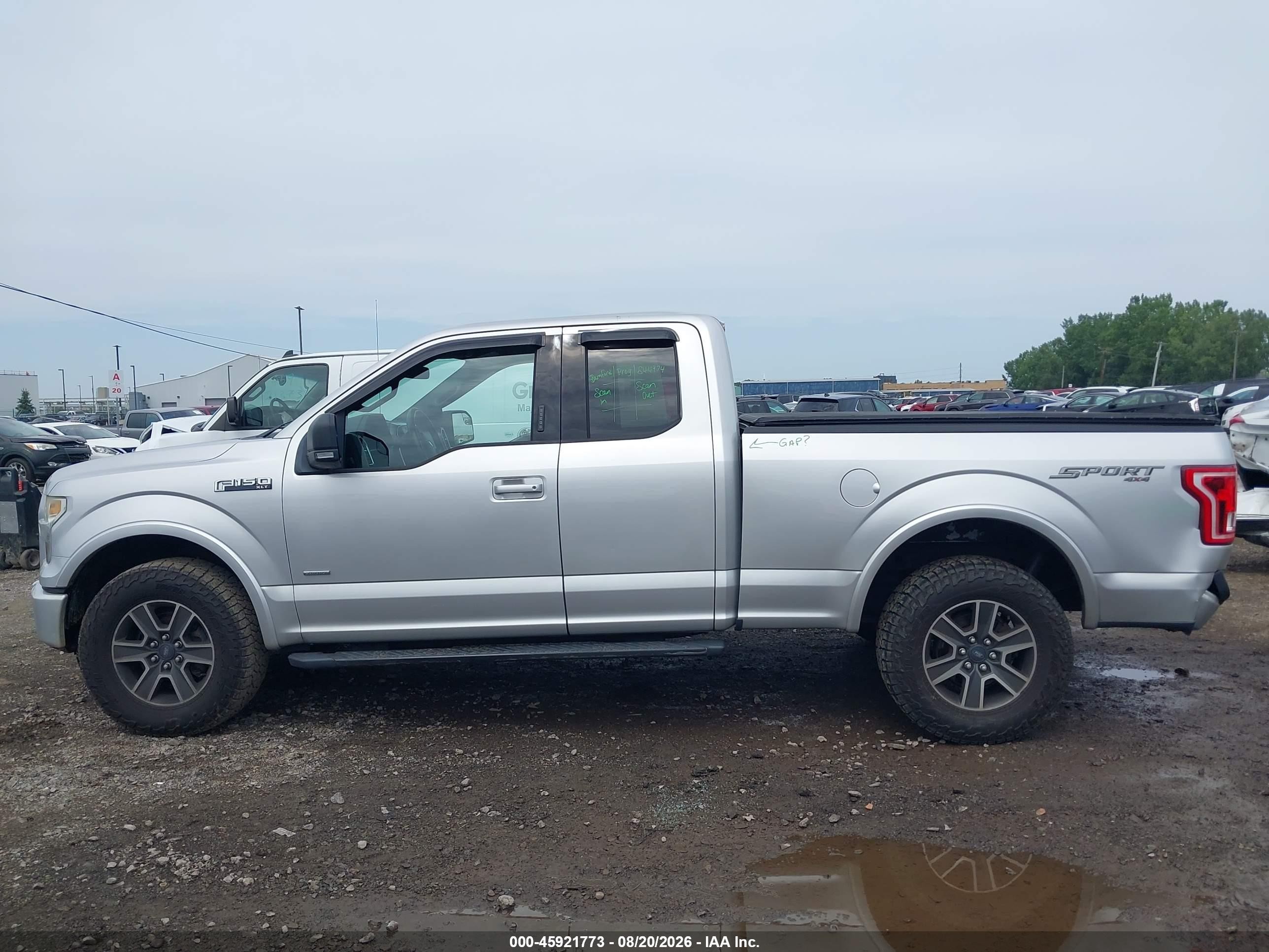 2015 Ford F-150 Xlt Silver vin: 1FTEX1EPXFFB80302