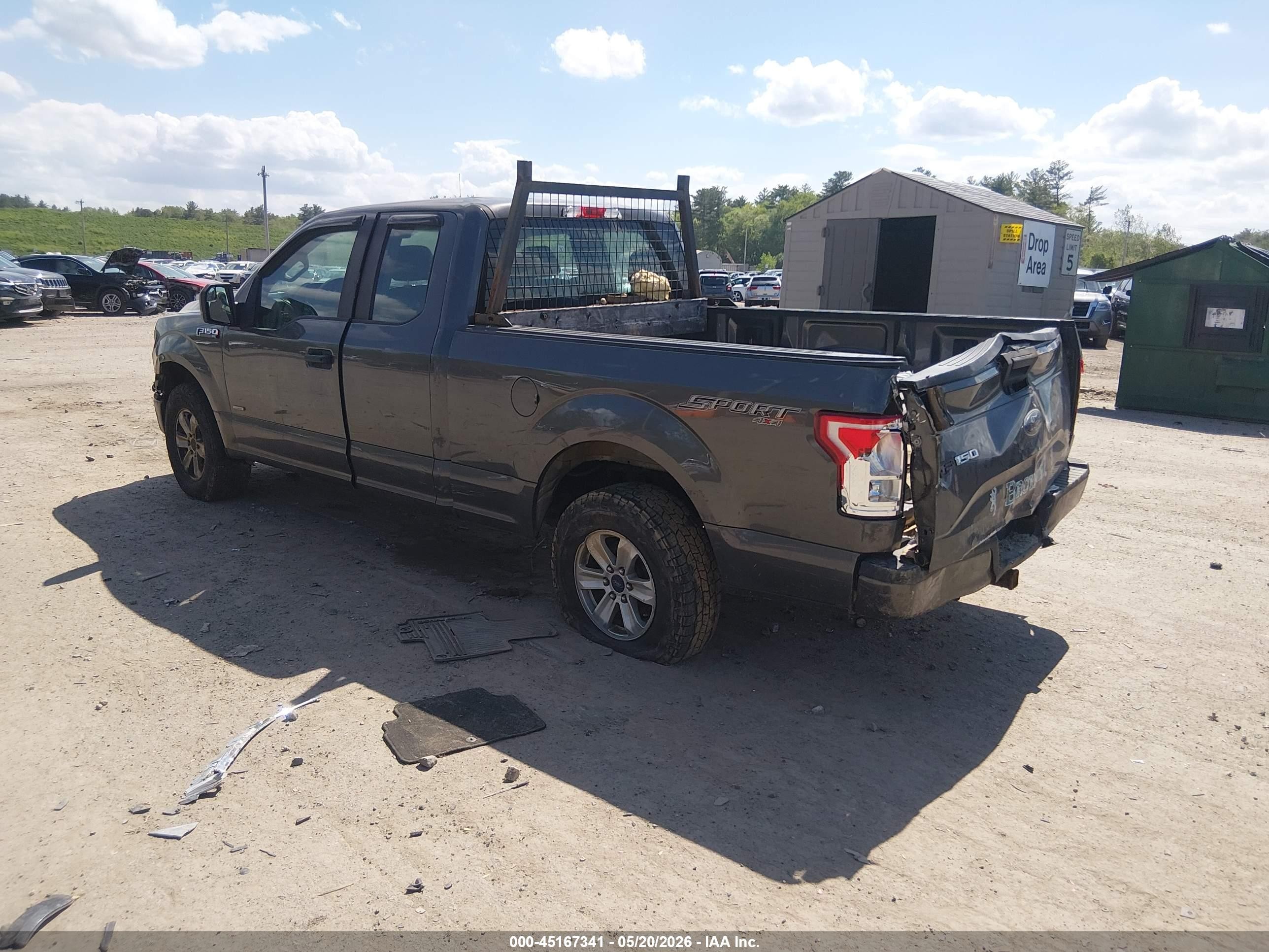 2015 Ford F-150 Xl Gray vin: 1FTEX1EPXFKE45162