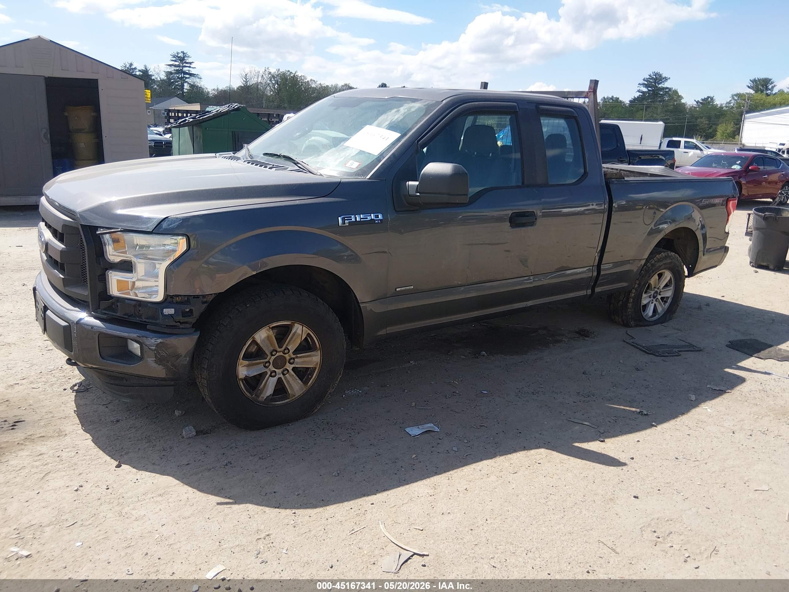 2015 Ford F-150 Xl Gray vin: 1FTEX1EPXFKE45162