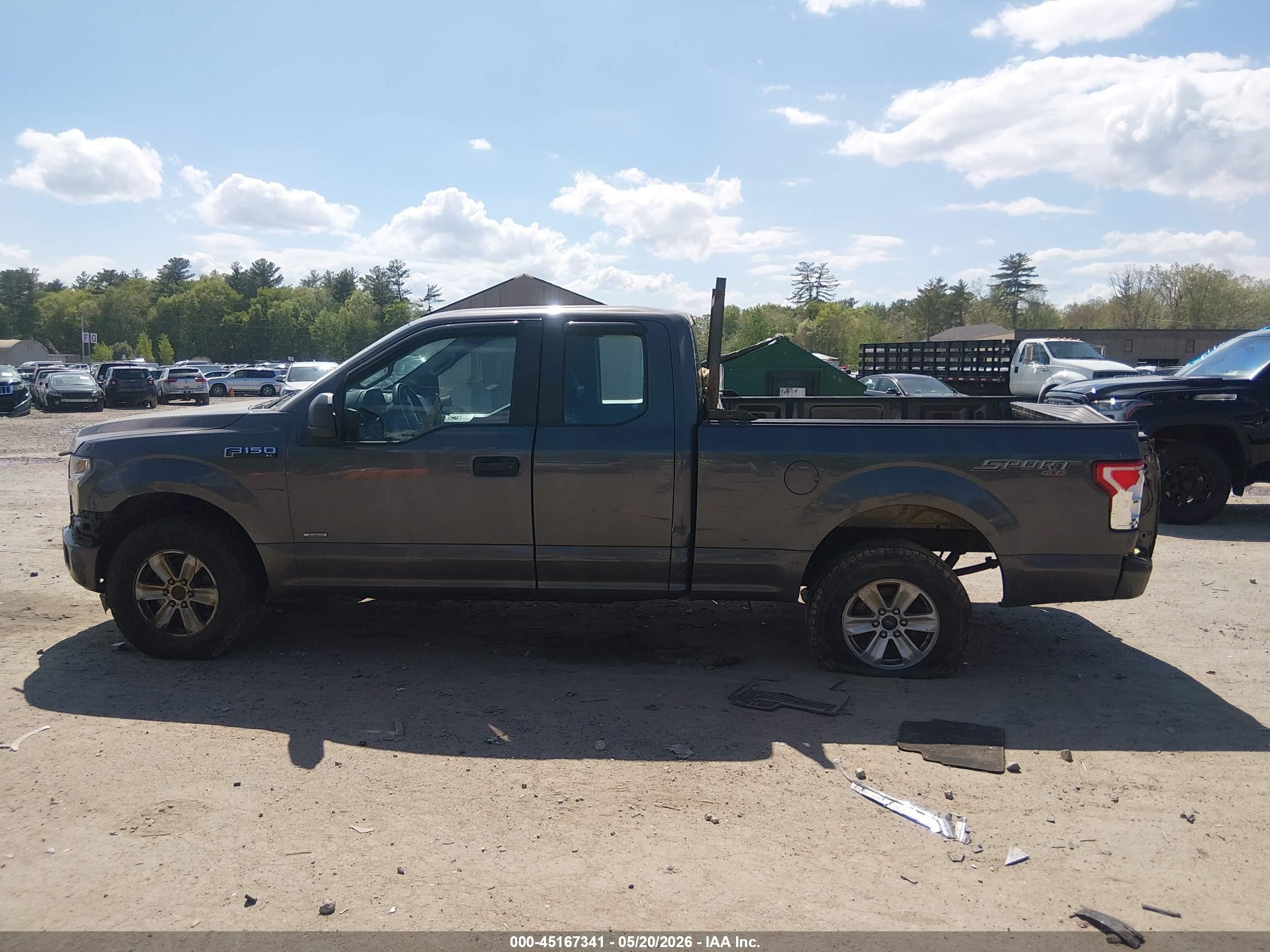 2015 Ford F-150 Xl Gray vin: 1FTEX1EPXFKE45162