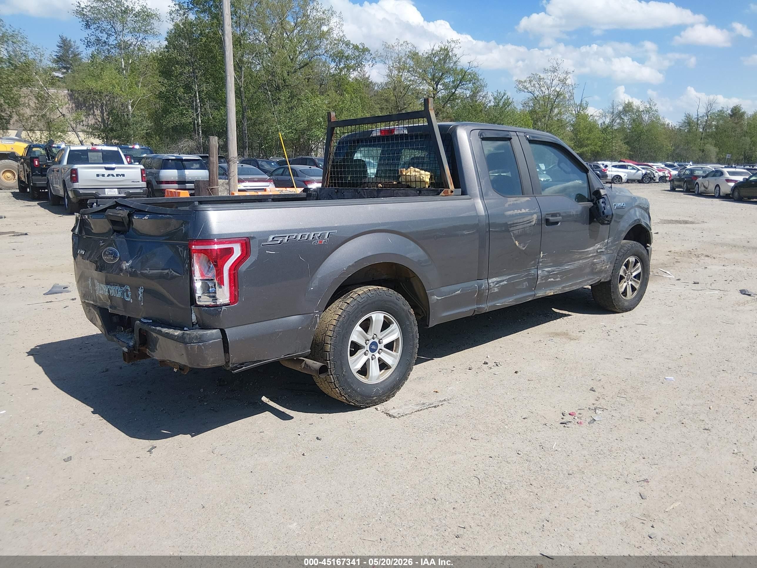2015 Ford F-150 Xl Gray vin: 1FTEX1EPXFKE45162