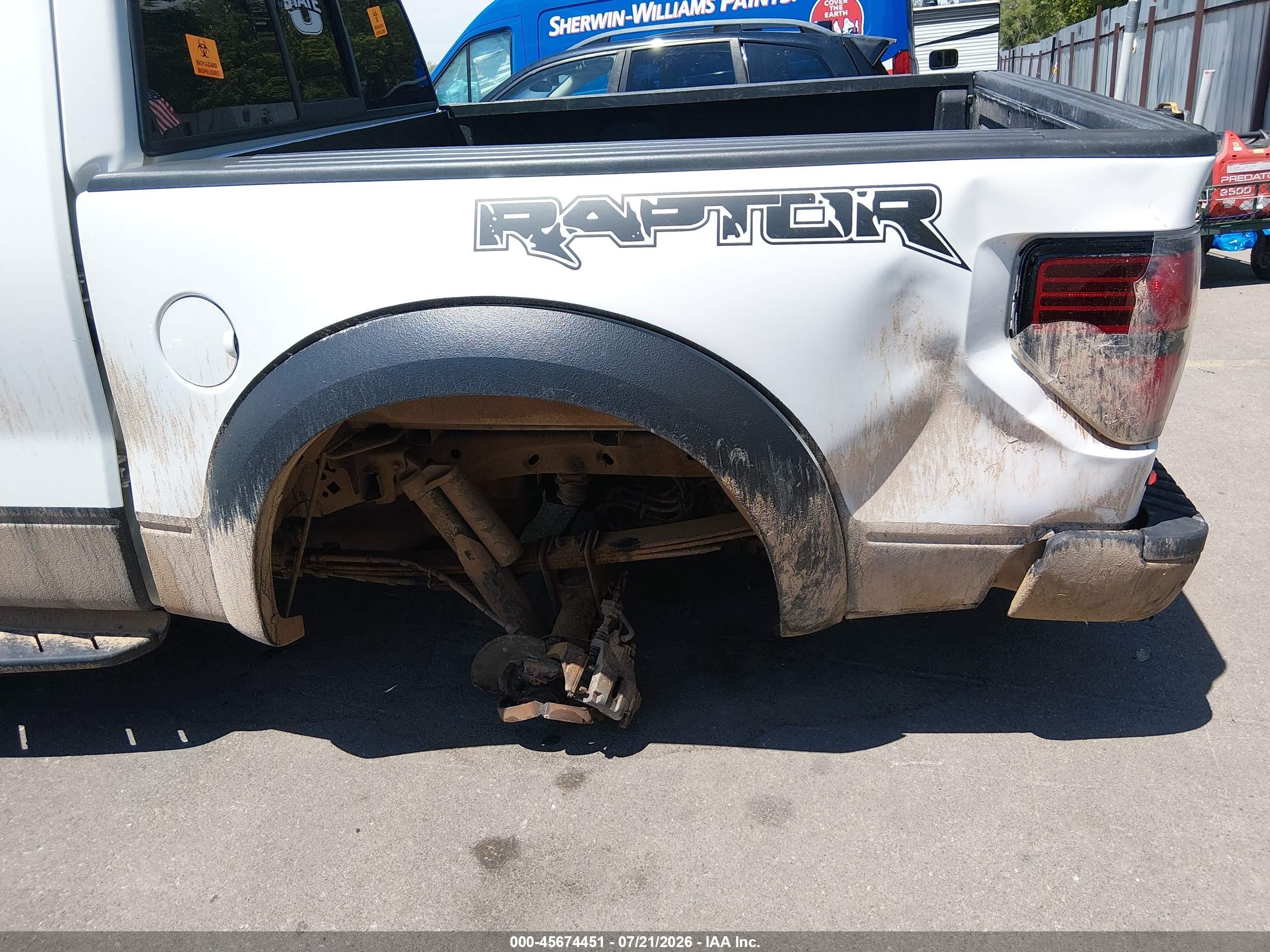 2010 Ford F-150 Svt Raptor White vin: 1FTEX1EV0AFB55870