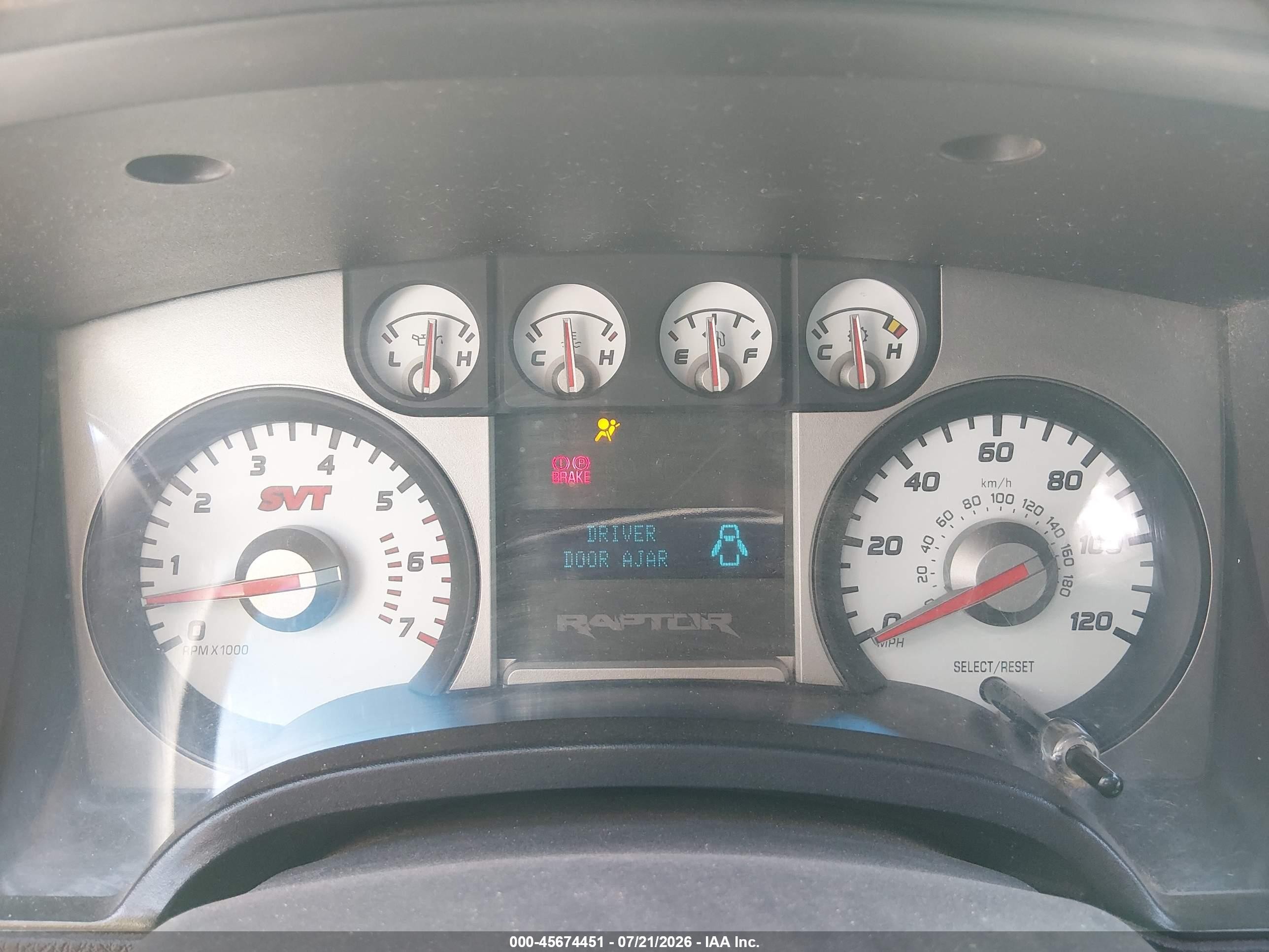 2010 Ford F-150 Svt Raptor White vin: 1FTEX1EV0AFB55870