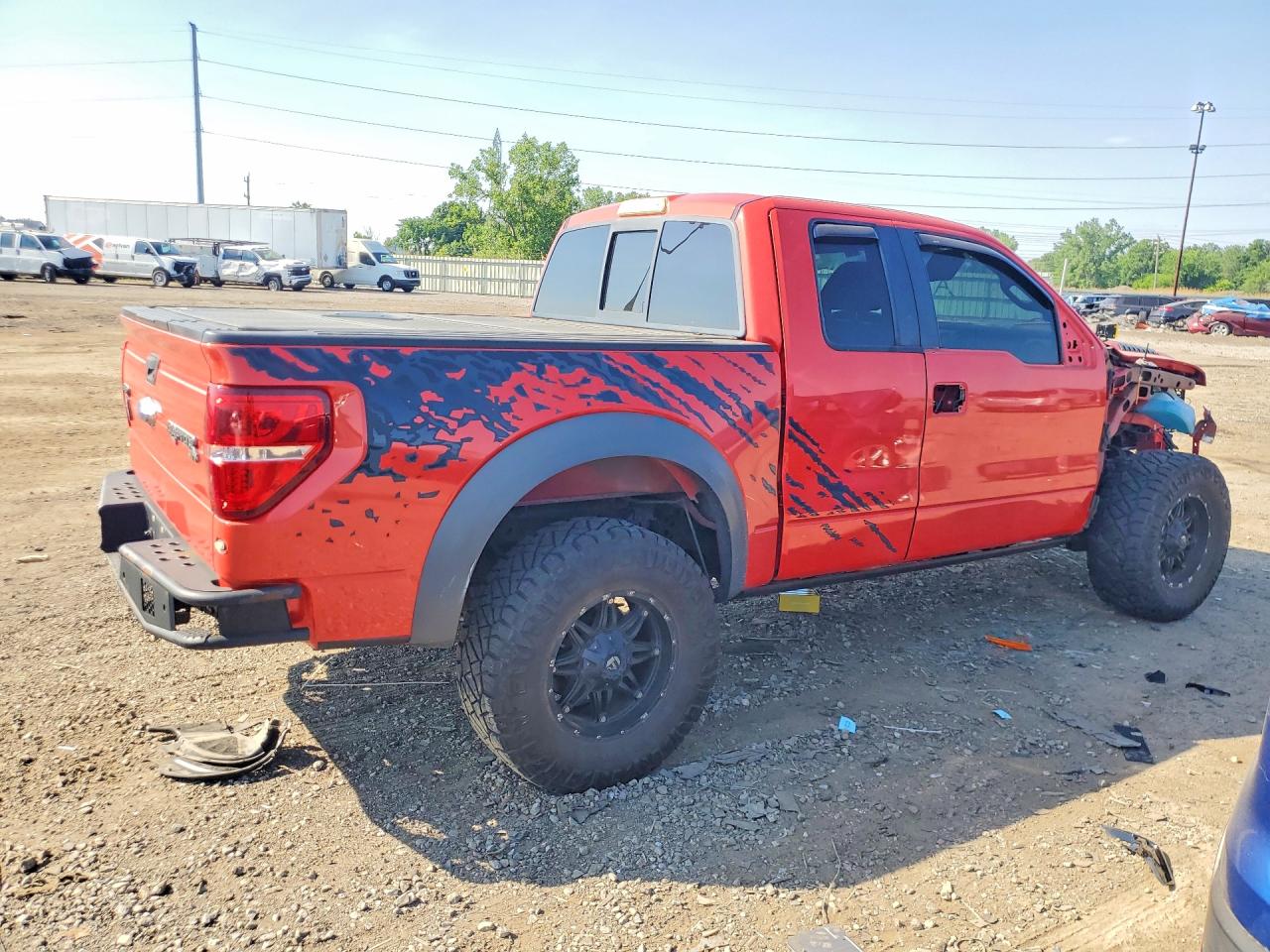 2010 Ford F150 Super Cab Red vin: 1FTEX1EV1AFB49866