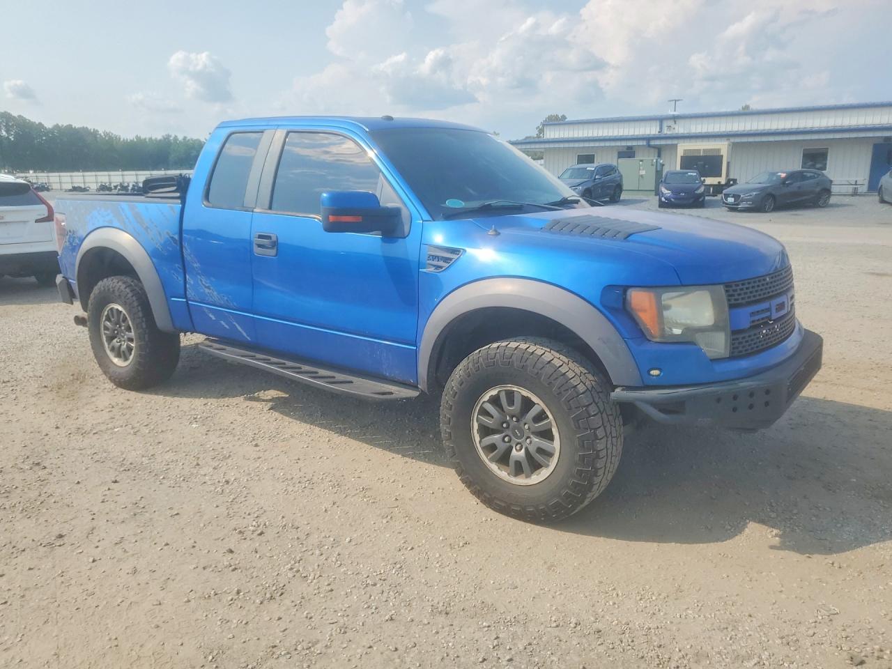 2010 Ford F150 Super Cab Blue vin: 1FTEX1EV2AFA75535