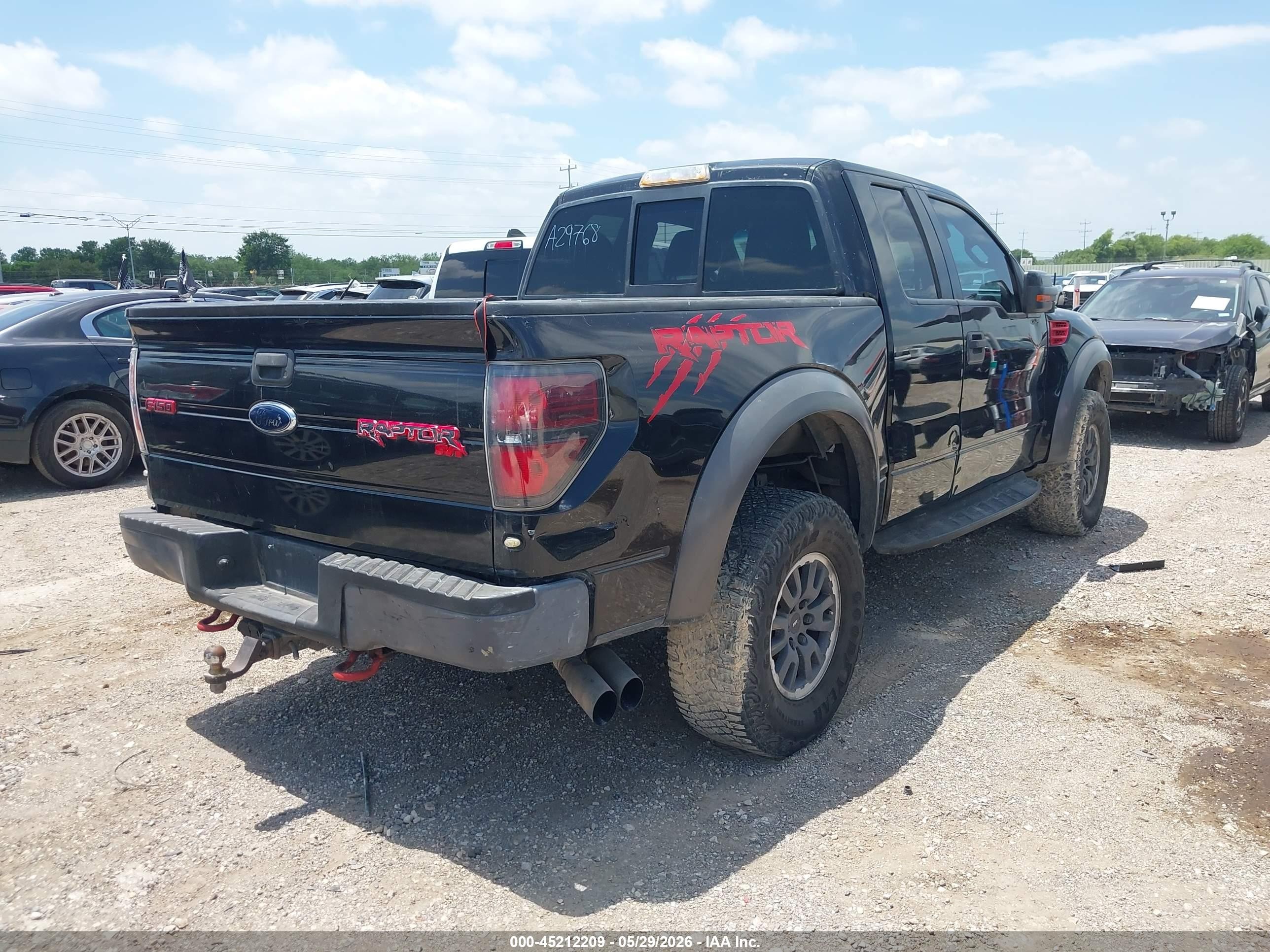 2010 Ford F-150 Svt Raptor Black vin: 1FTEX1EV4AFA29768
