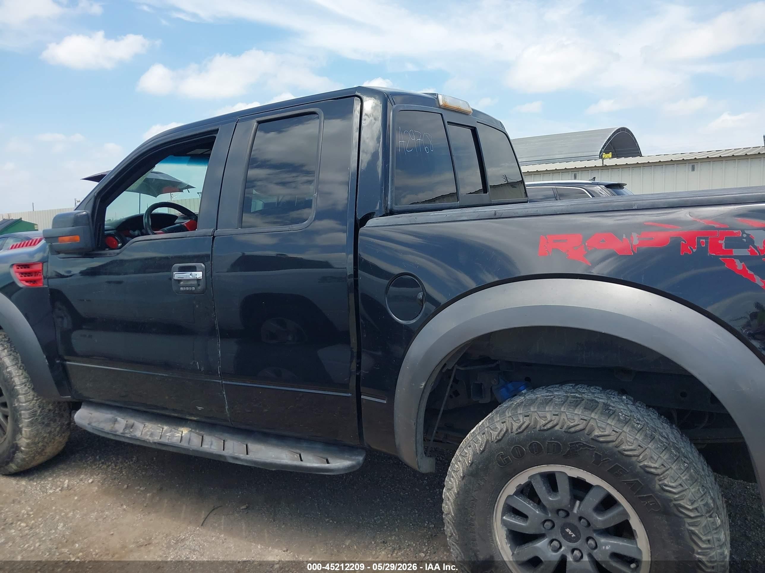 2010 Ford F-150 Svt Raptor Black vin: 1FTEX1EV4AFA29768