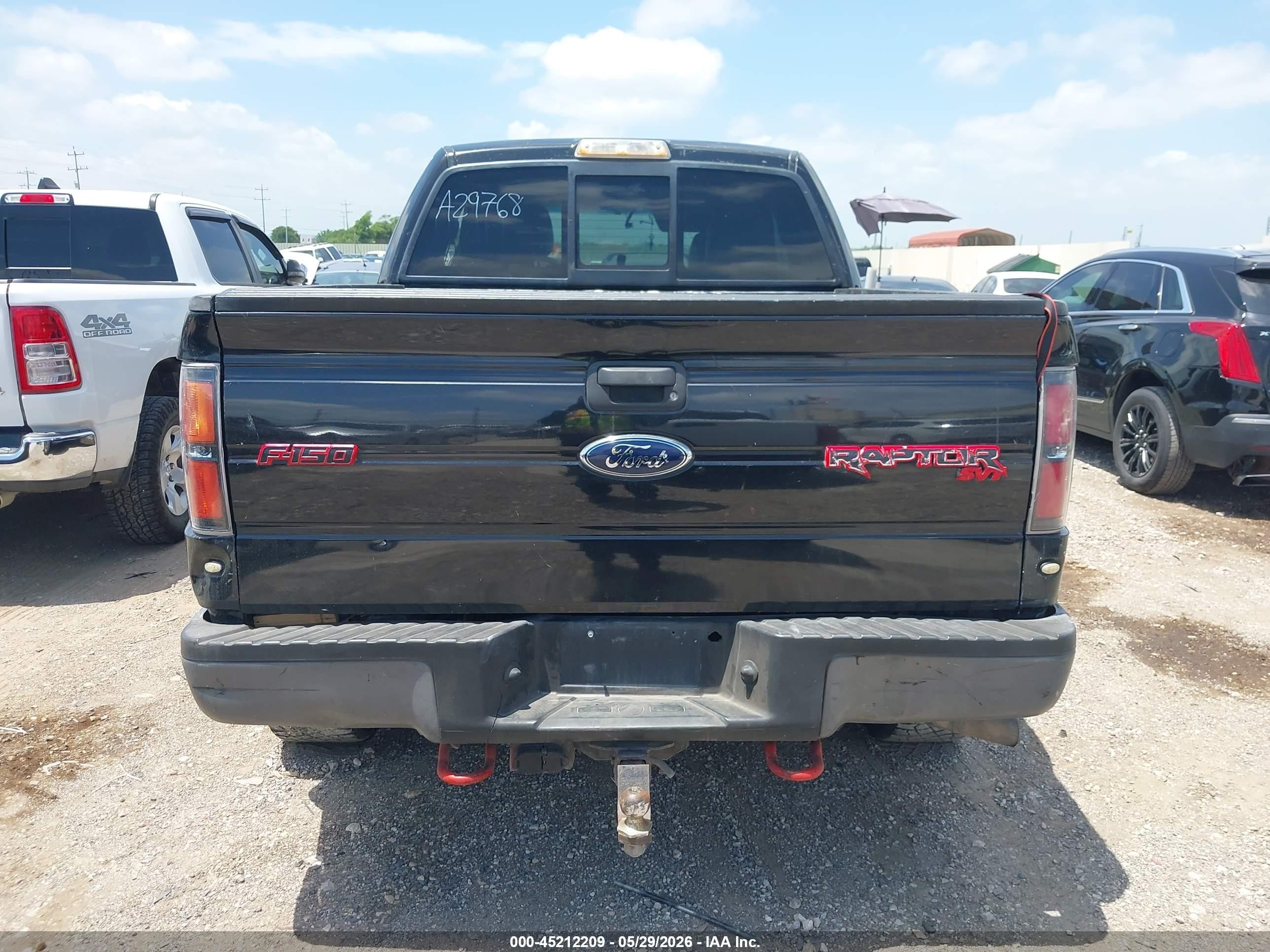 2010 Ford F-150 Svt Raptor Black vin: 1FTEX1EV4AFA29768