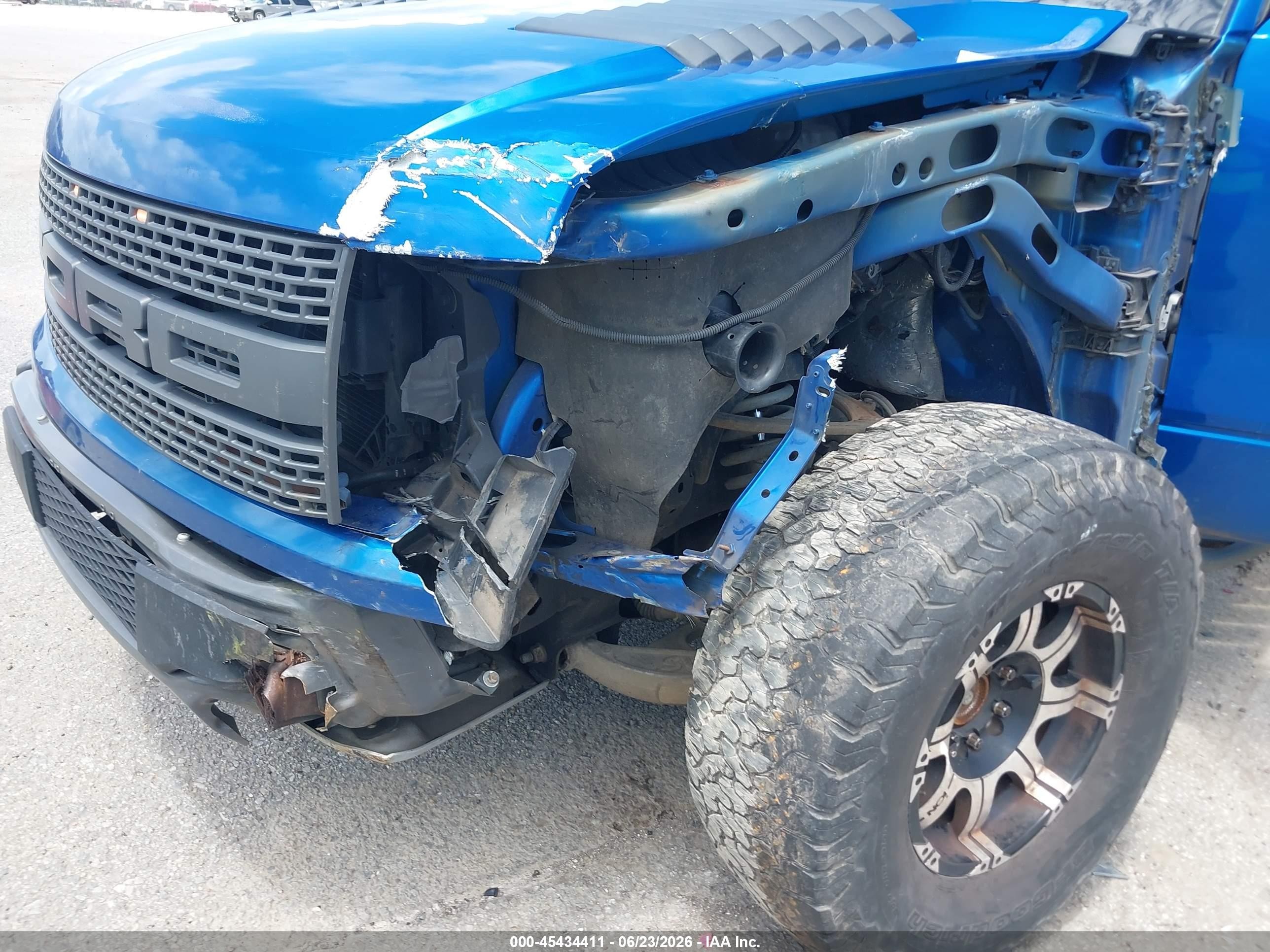 2010 Ford F-150 Svt Raptor Blue vin: 1FTEX1EV5AFB54066