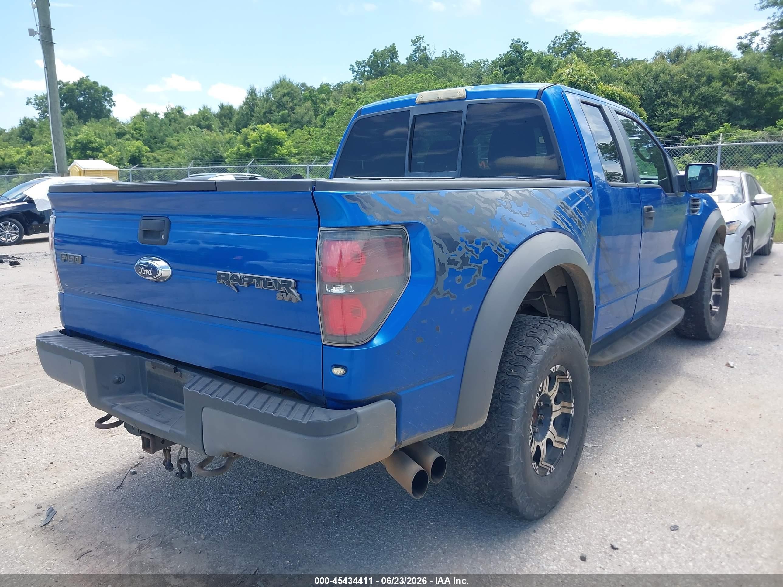2010 Ford F-150 Svt Raptor Blue vin: 1FTEX1EV5AFB54066
