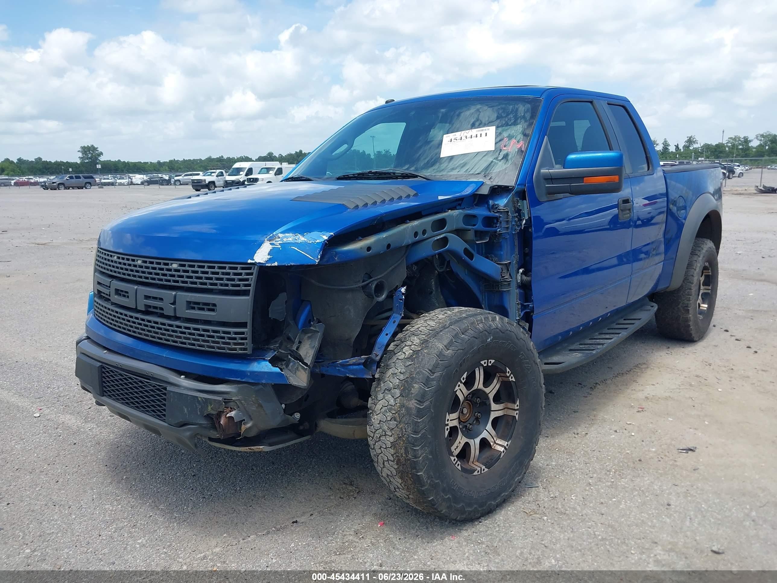 2010 Ford F-150 Svt Raptor Blue vin: 1FTEX1EV5AFB54066