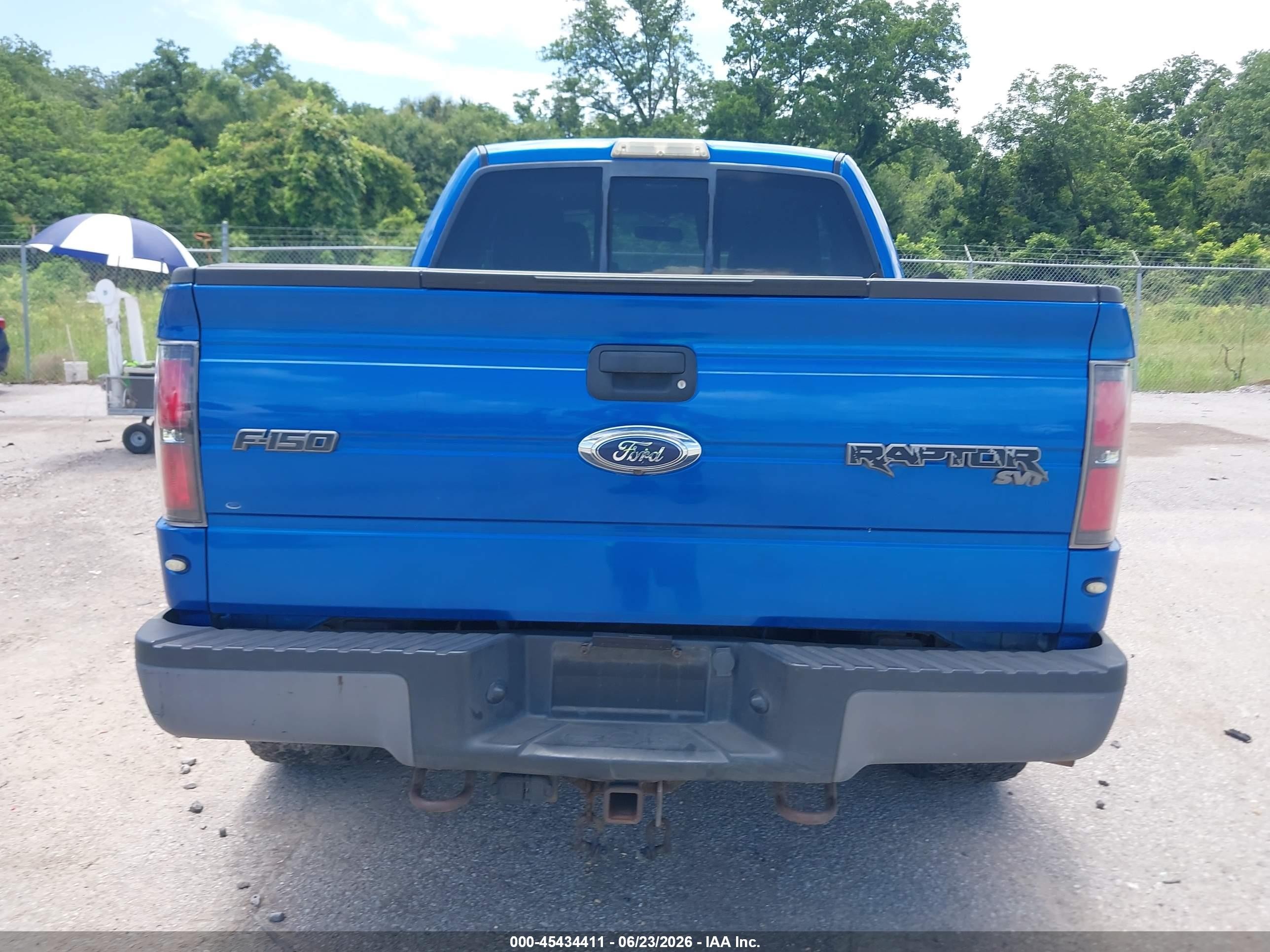 2010 Ford F-150 Svt Raptor Blue vin: 1FTEX1EV5AFB54066