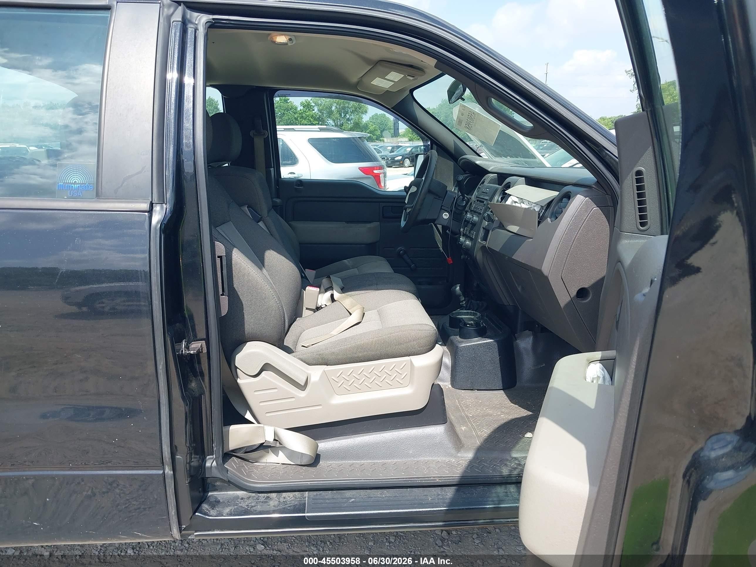 2010 Ford F-150 Stx/xl Black vin: 1FTEX1EW0AFD76104