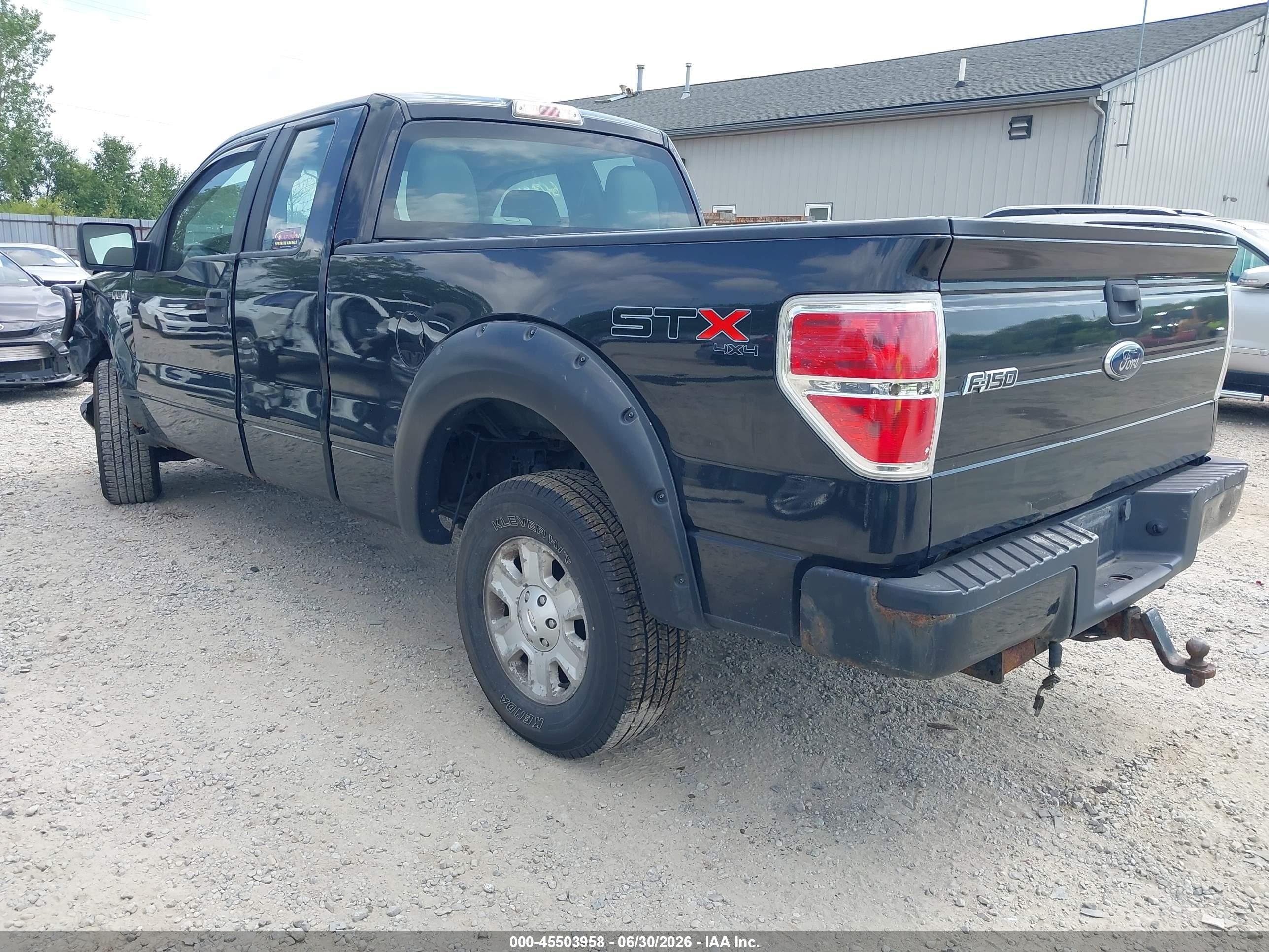 2010 Ford F-150 Stx/xl Black vin: 1FTEX1EW0AFD76104