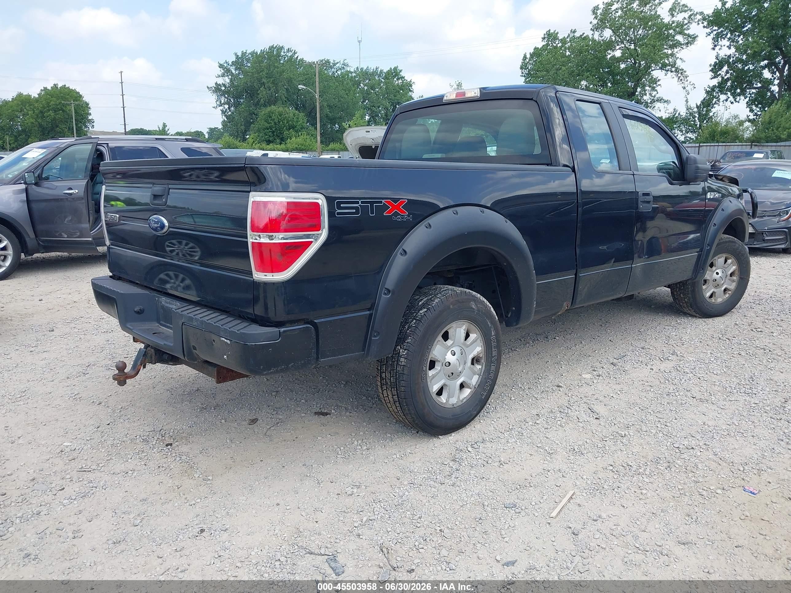 2010 Ford F-150 Stx/xl Black vin: 1FTEX1EW0AFD76104