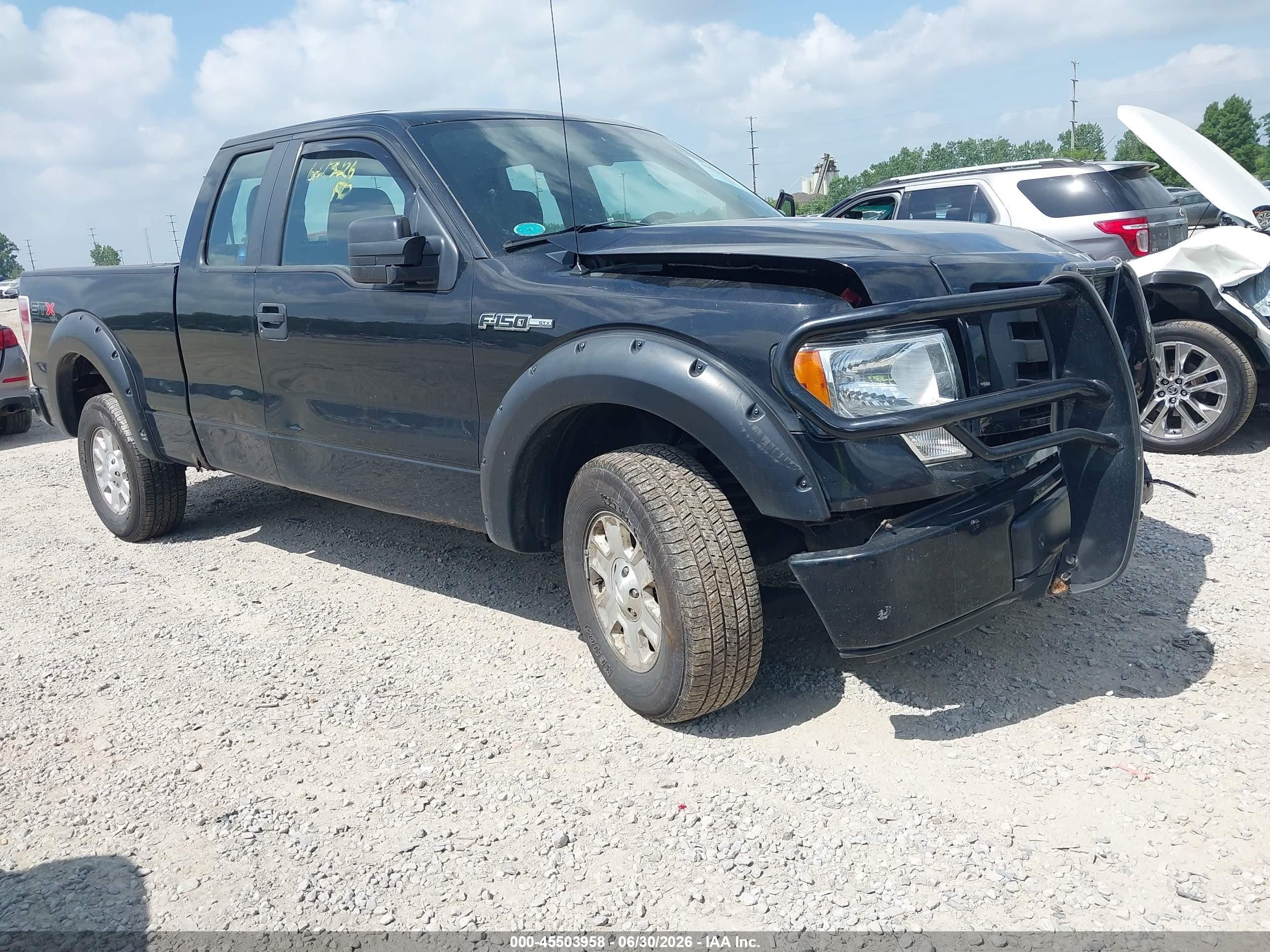 2010 Ford F-150 Stx/xl Black vin: 1FTEX1EW0AFD76104